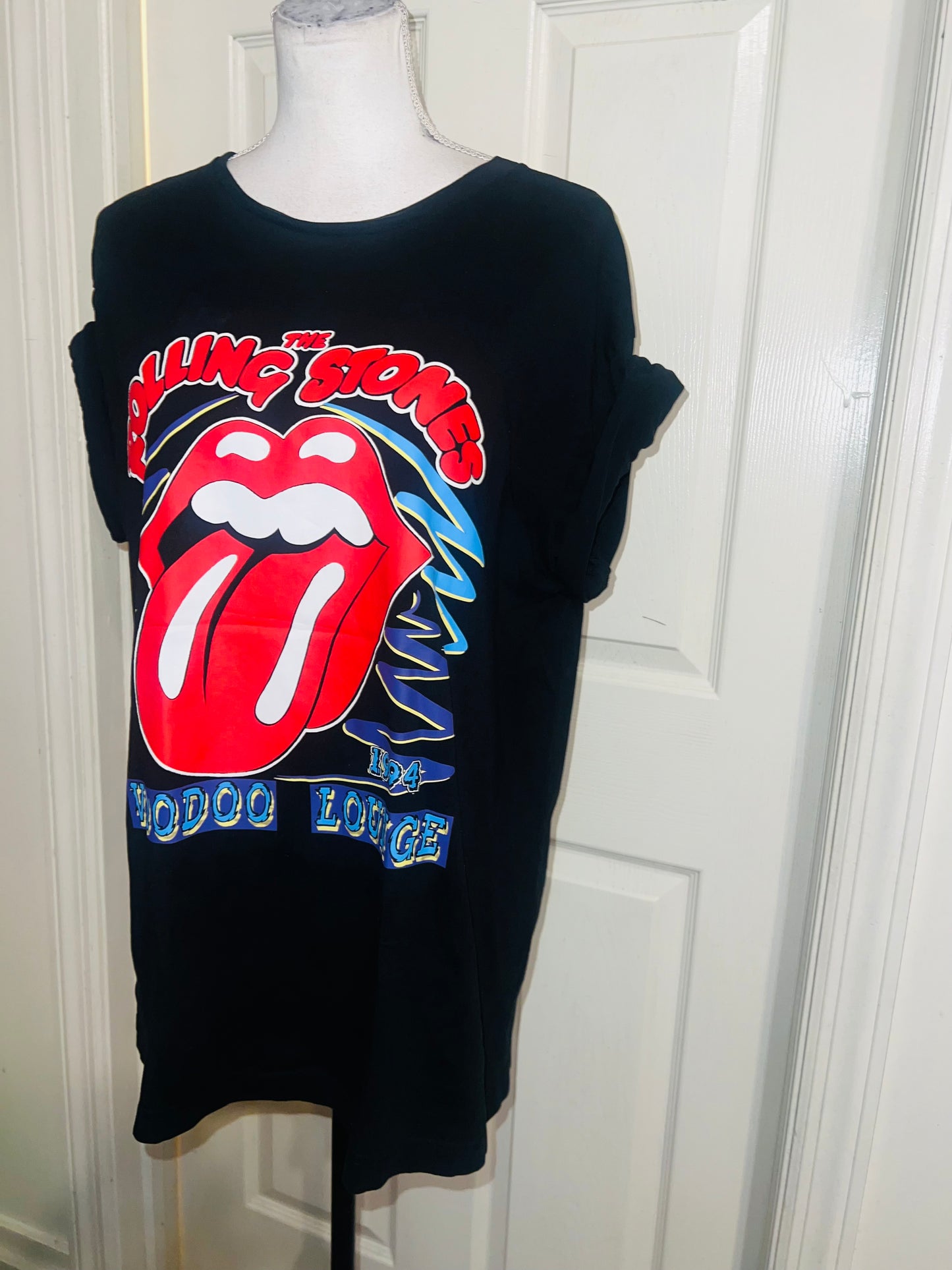 The Rolling Stones Double Sided Oversized Distressed Tee