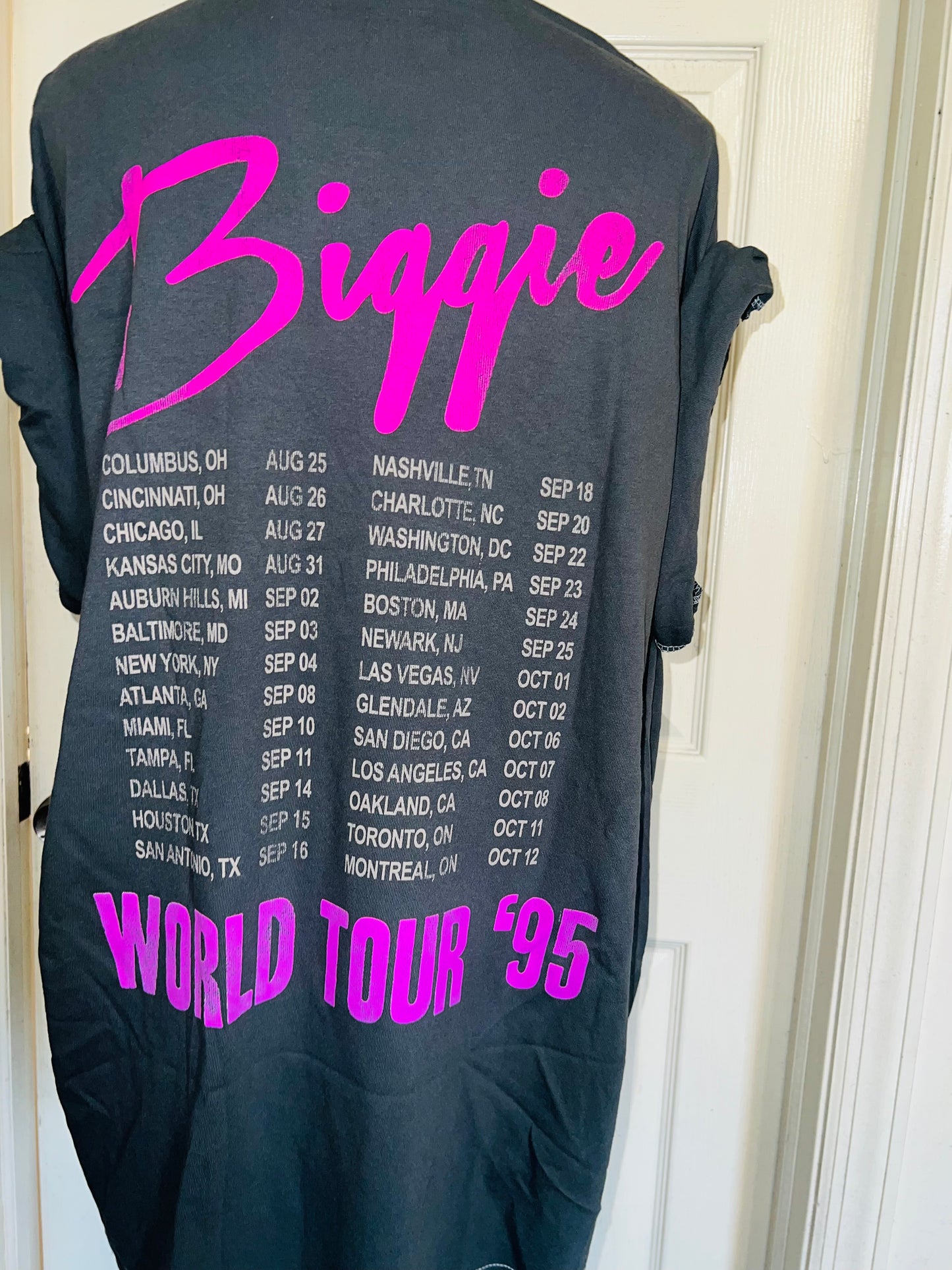 Biggie Smalls Double Sided Oversized Distressed Tee