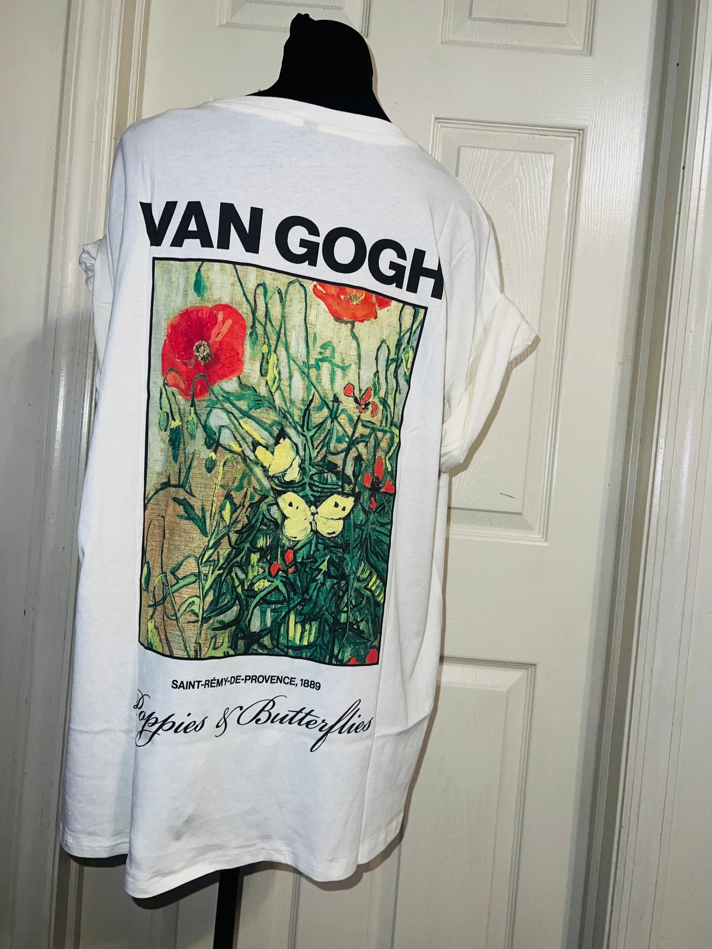 Vincent Van Gogh Double Sided Oversized Distressed Tee