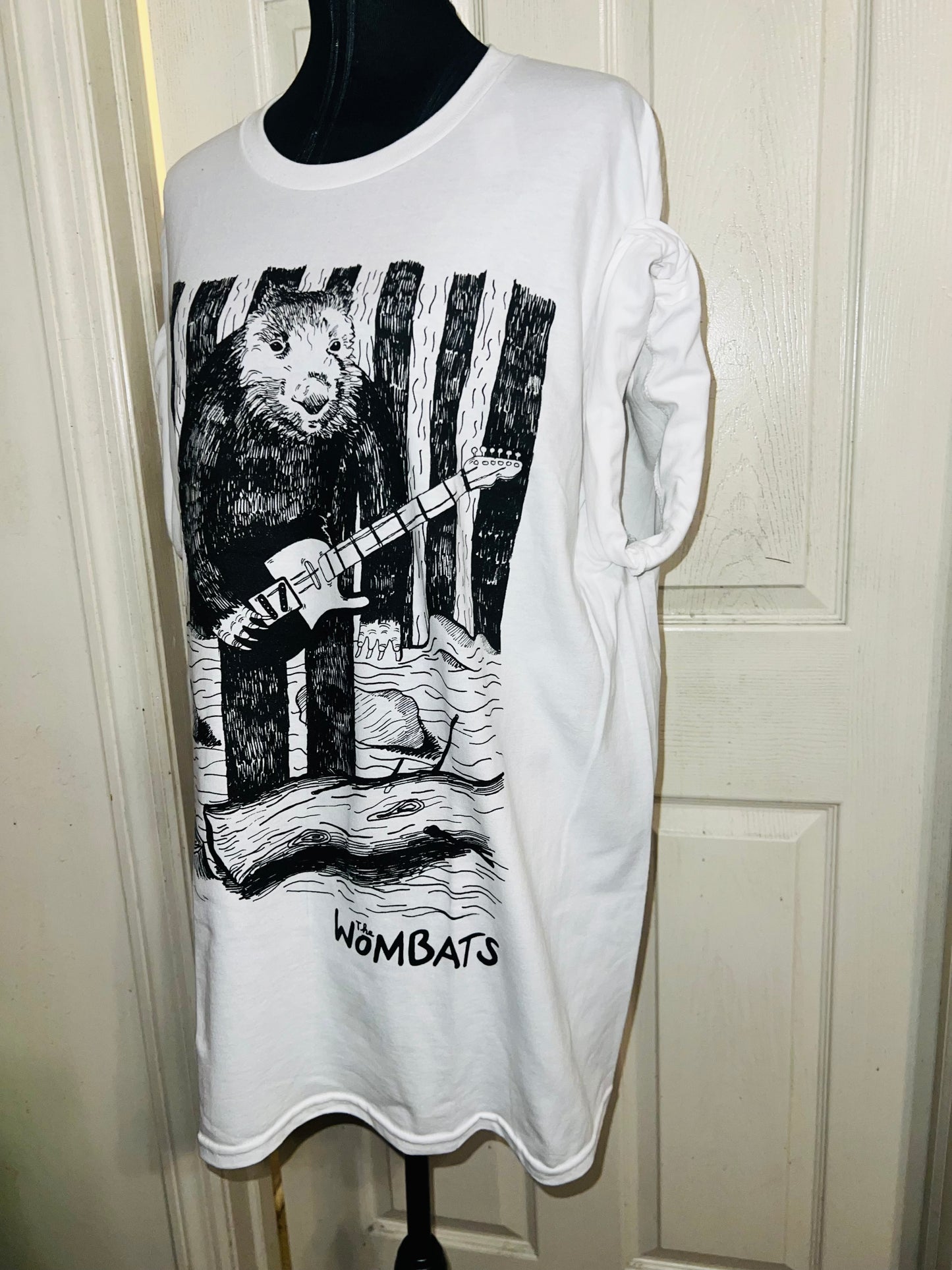 The Wombats Oversized Distressed Tee