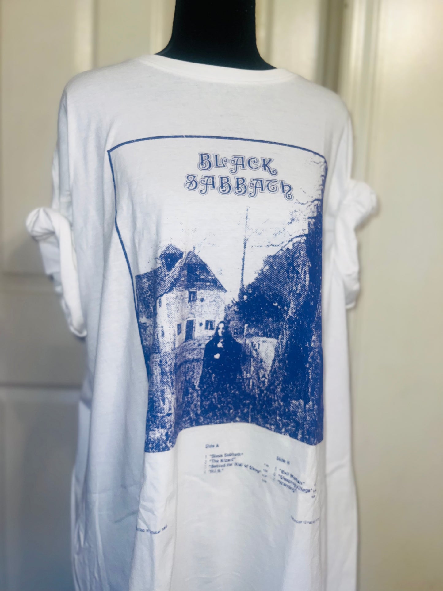 Black Sabbath Oversized Distressed Tee