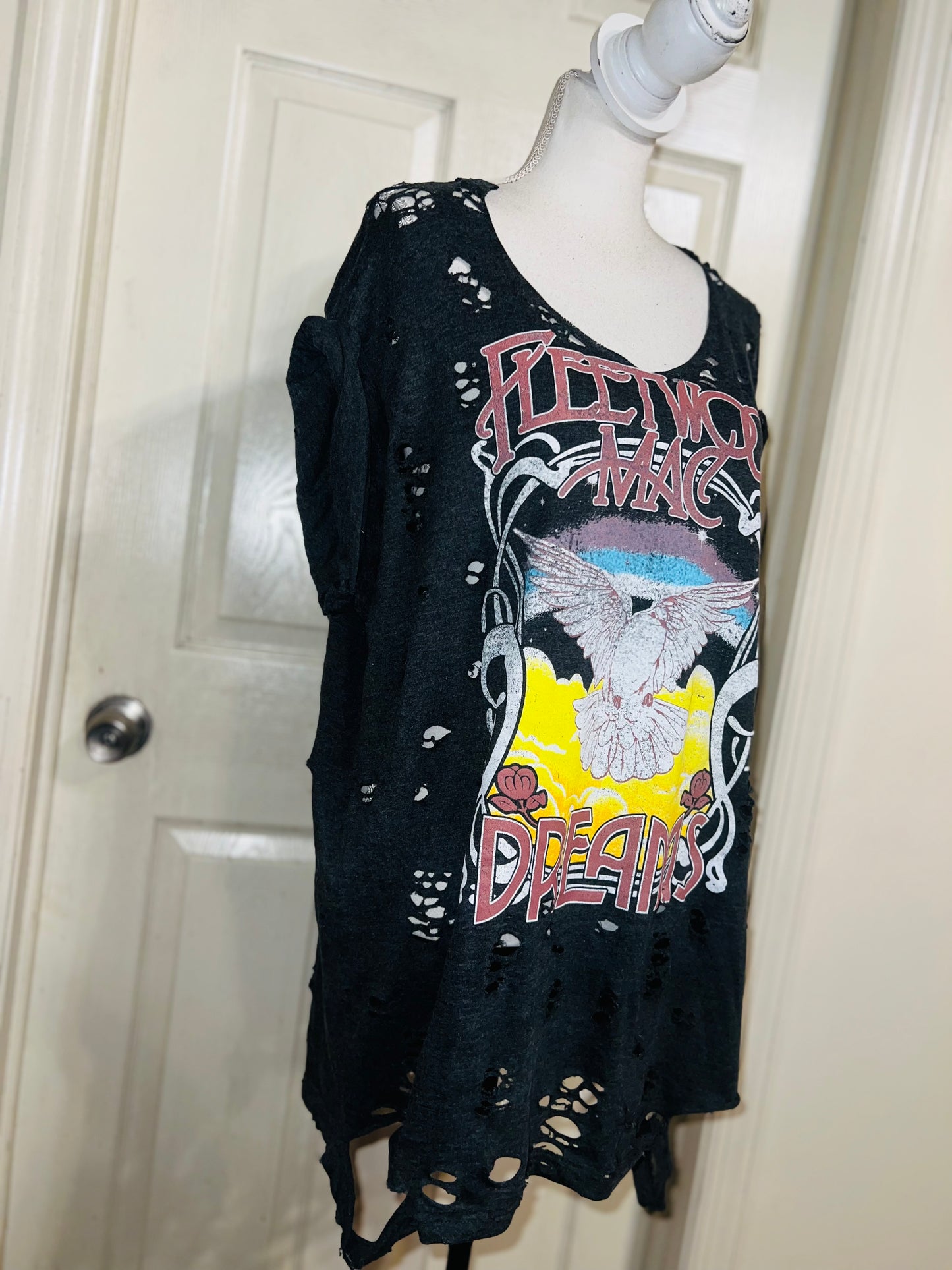 Fleetwood Mac Oversized Distressed Tee