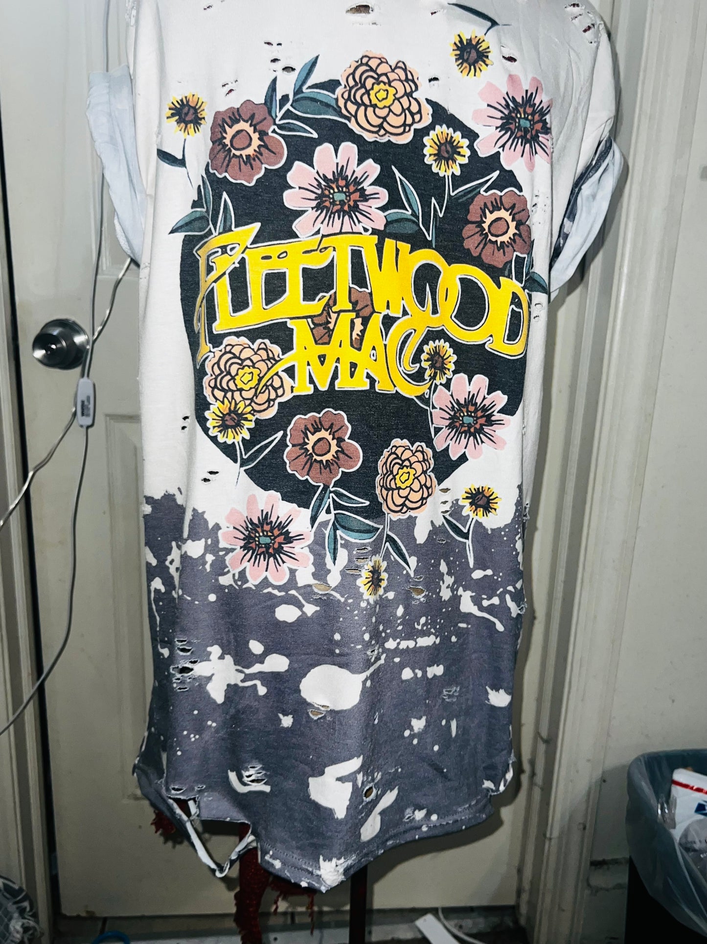 Fleetwood Mac Floral Distressed Tee