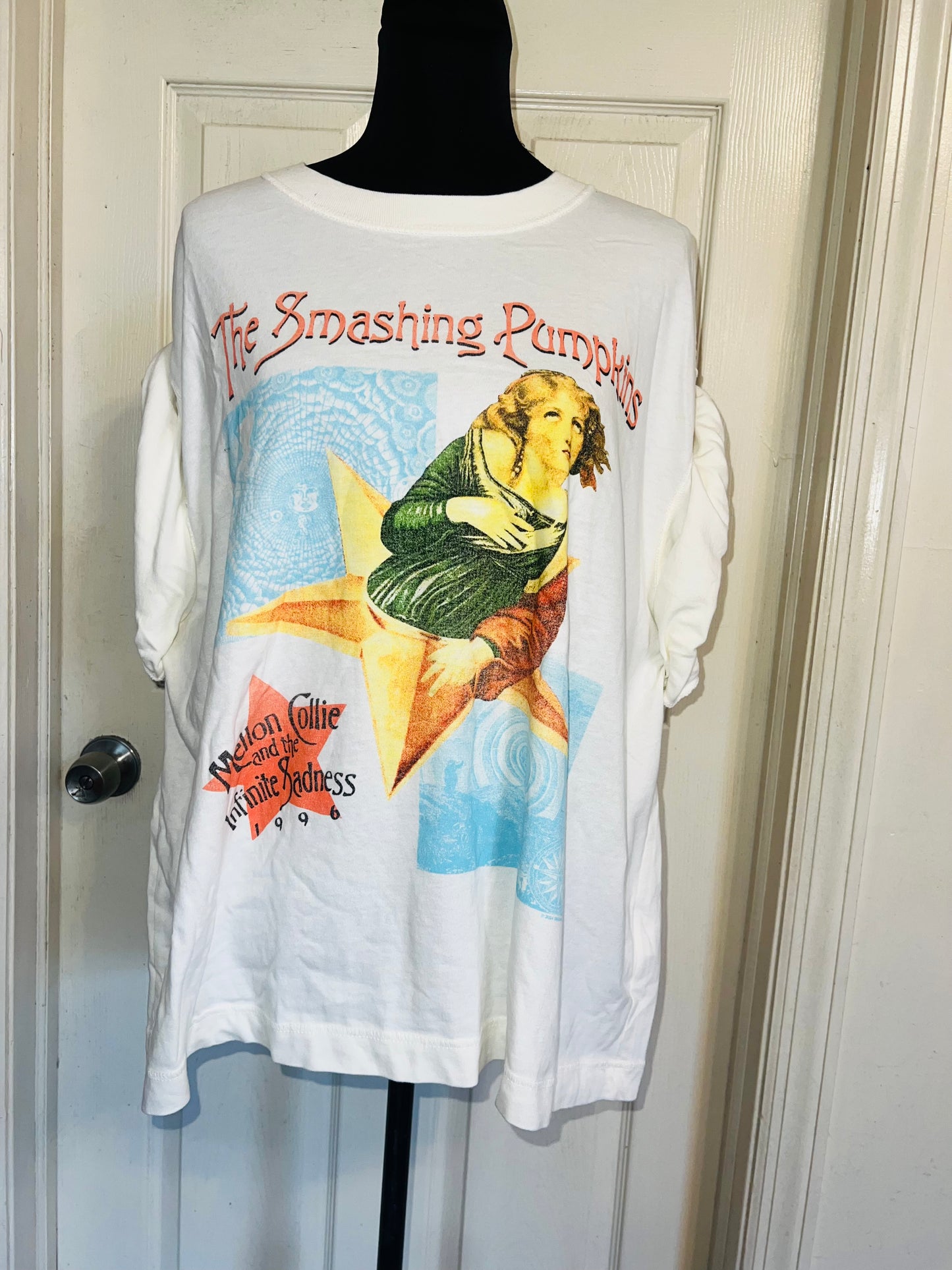 The Smashing Pumpkins Double Sided Oversized Distressed Tee