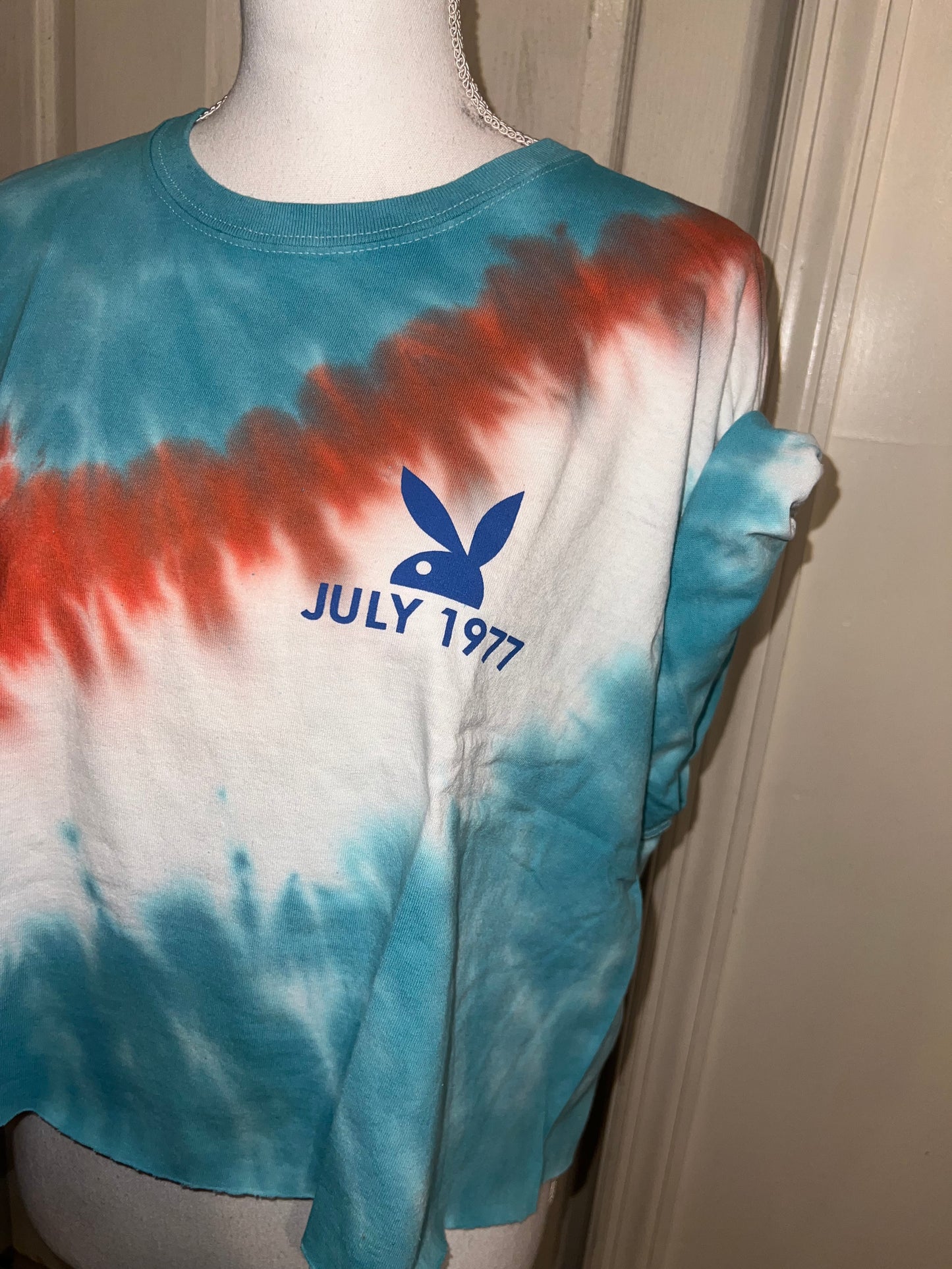 Playboy Double Sided Oversized Cropped Tee