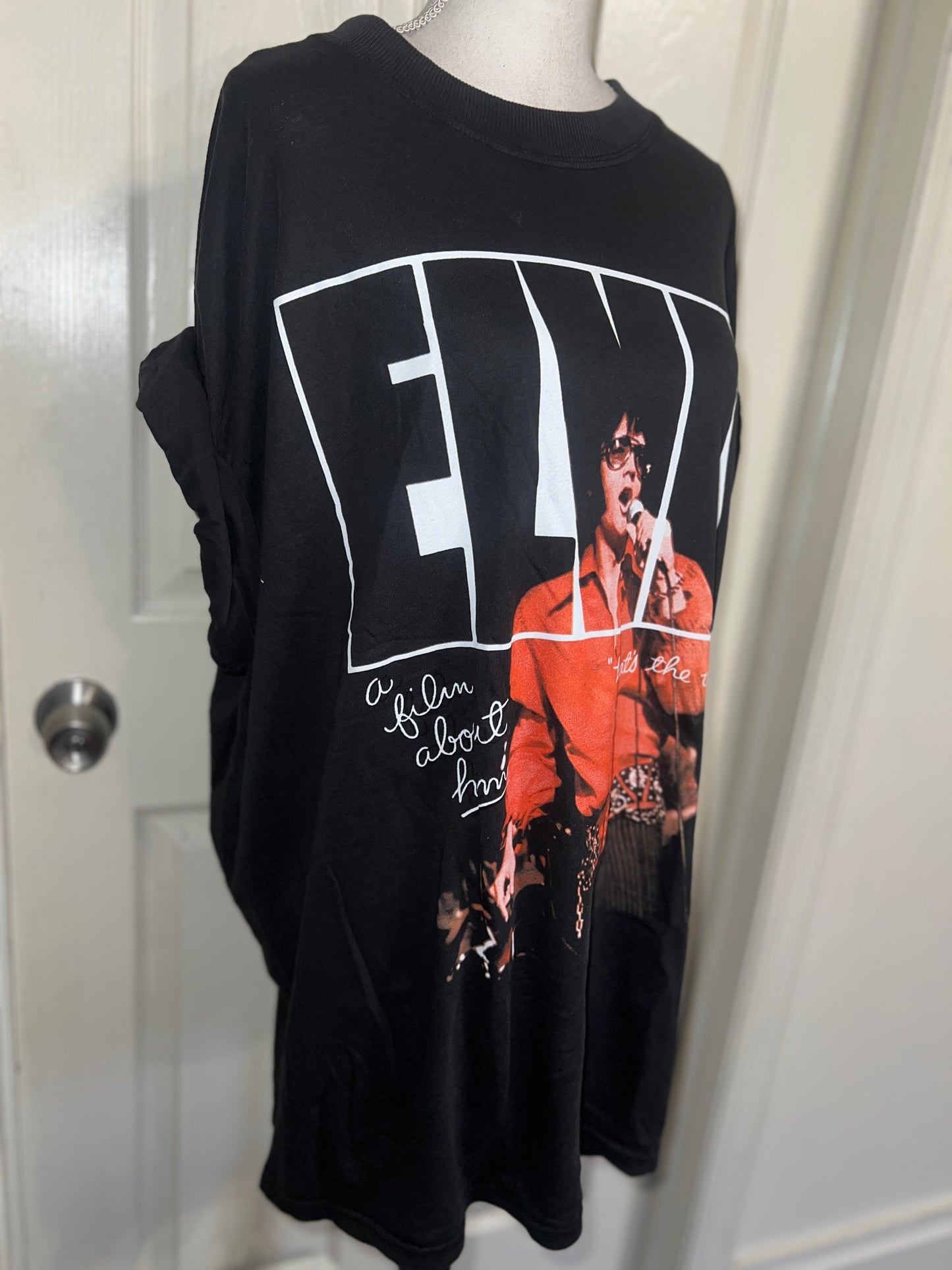 Elvis Oversized Distressed Tee