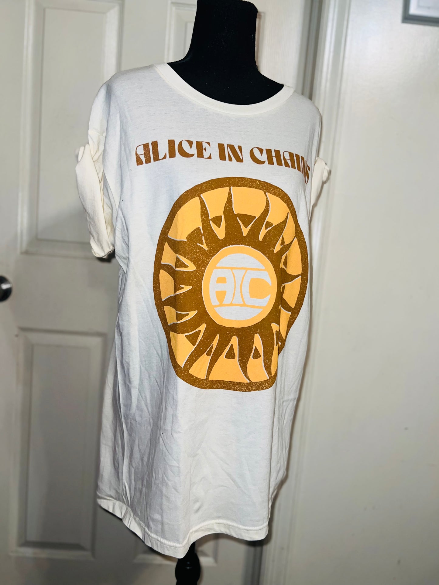 Alice In Chains Oversized Distressed Tee