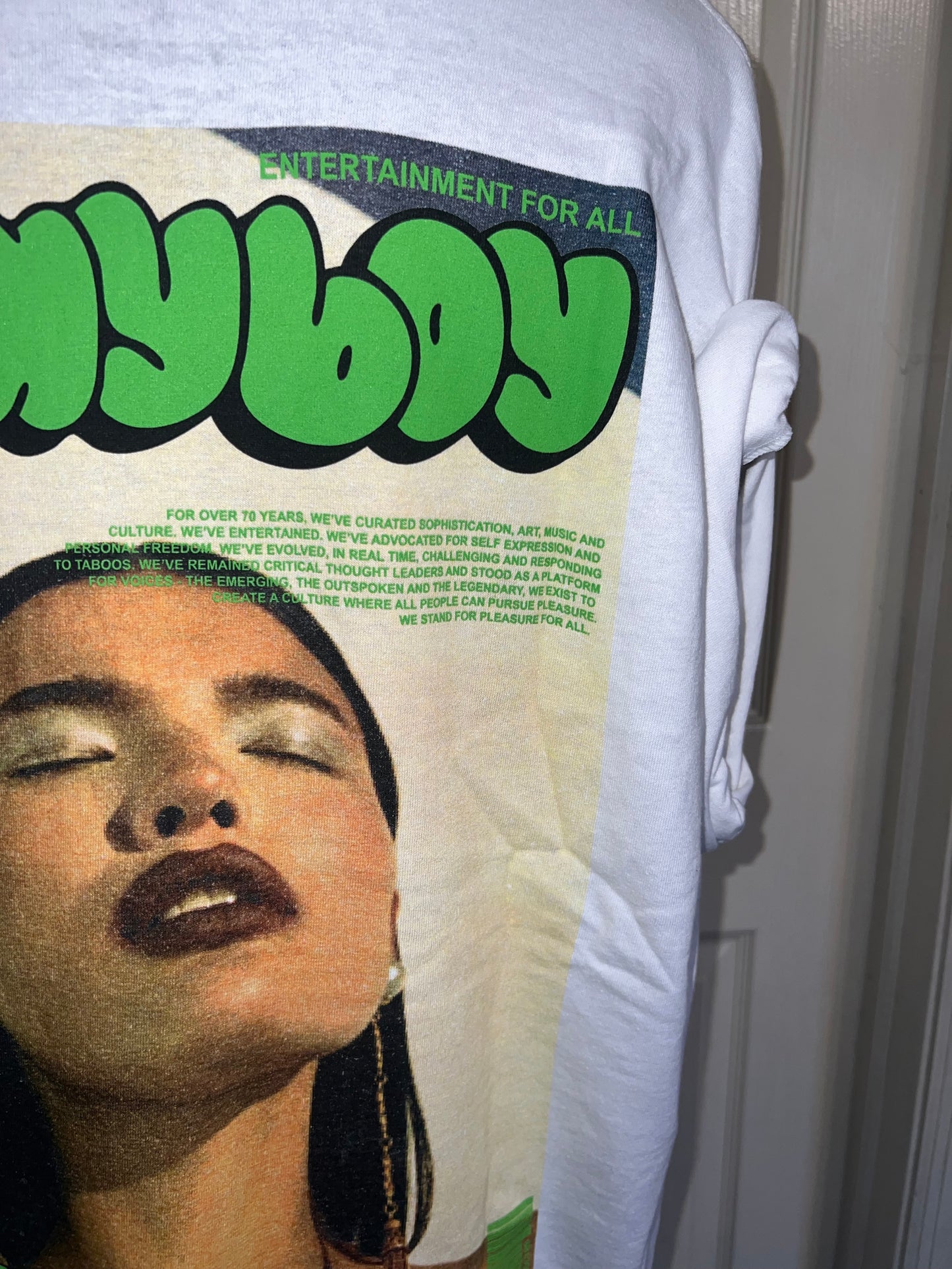 Playboy Double Sided Oversized Distressed Tee