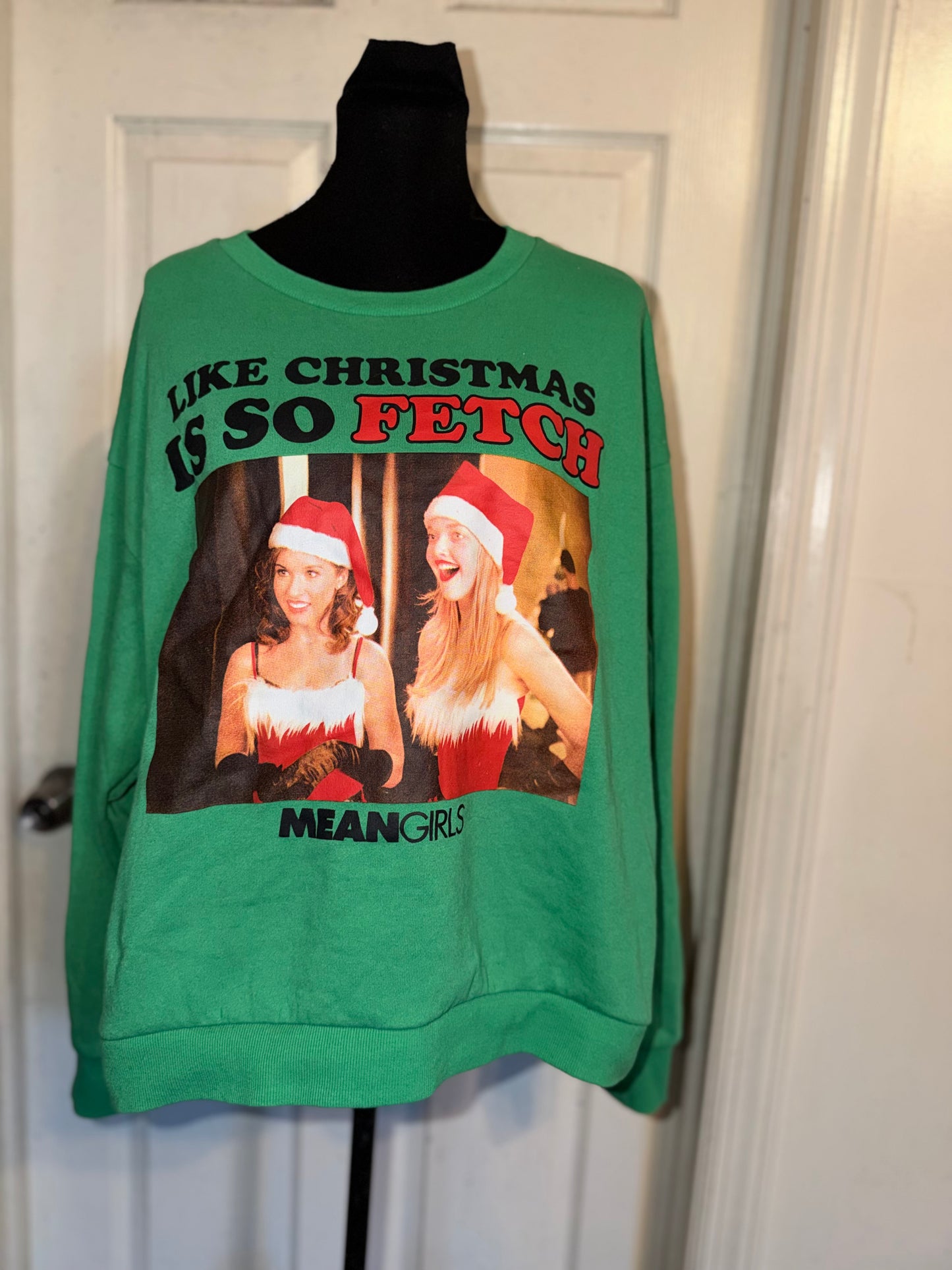Mean Girls Holiday Oversized Distressed Sweatshirt