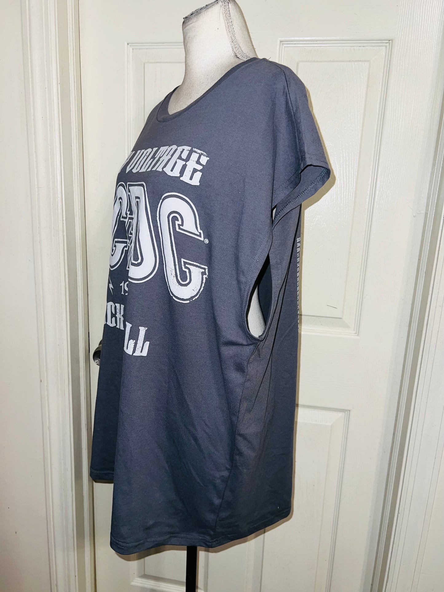 AC/DV Double Sided Oversized Distressed Tank