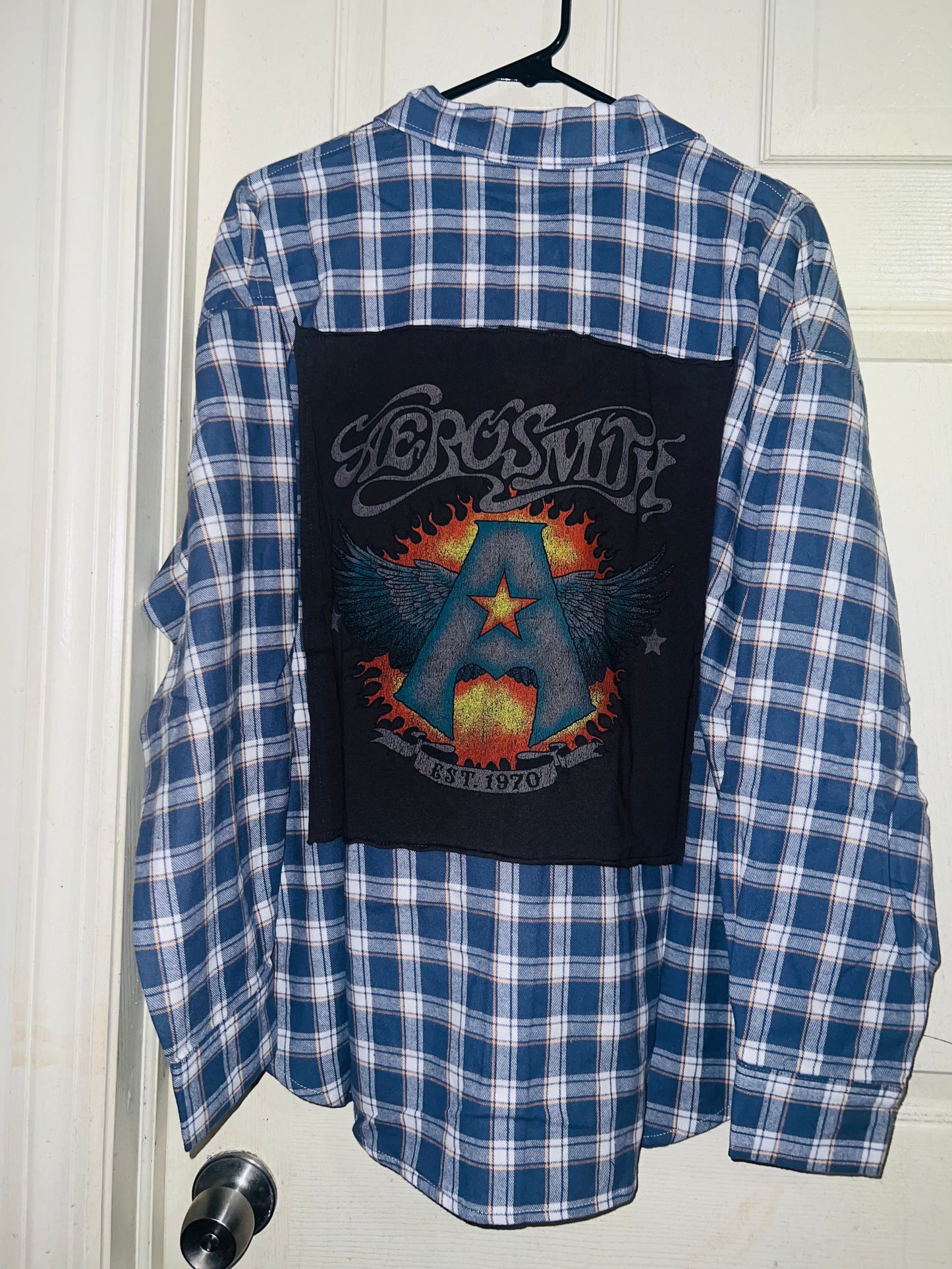 Aerosmith Oversized Flannel with a Backpatch