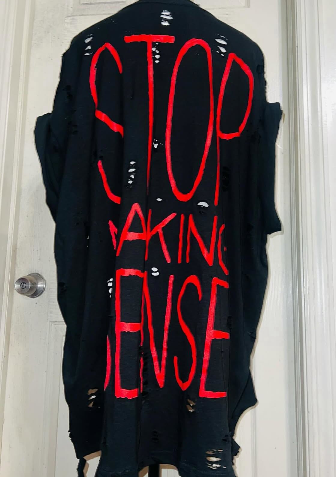 The Talking Heads Double Sided Oversized Distressed Tee