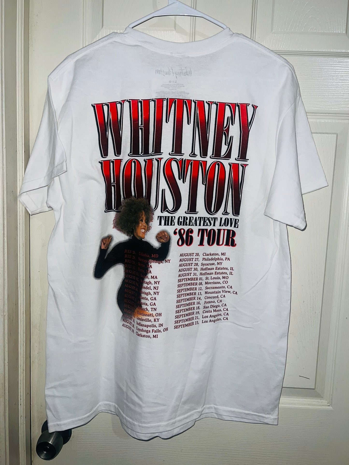 Whitney Houston Double Sided ‘86 Tour Oversized Tee