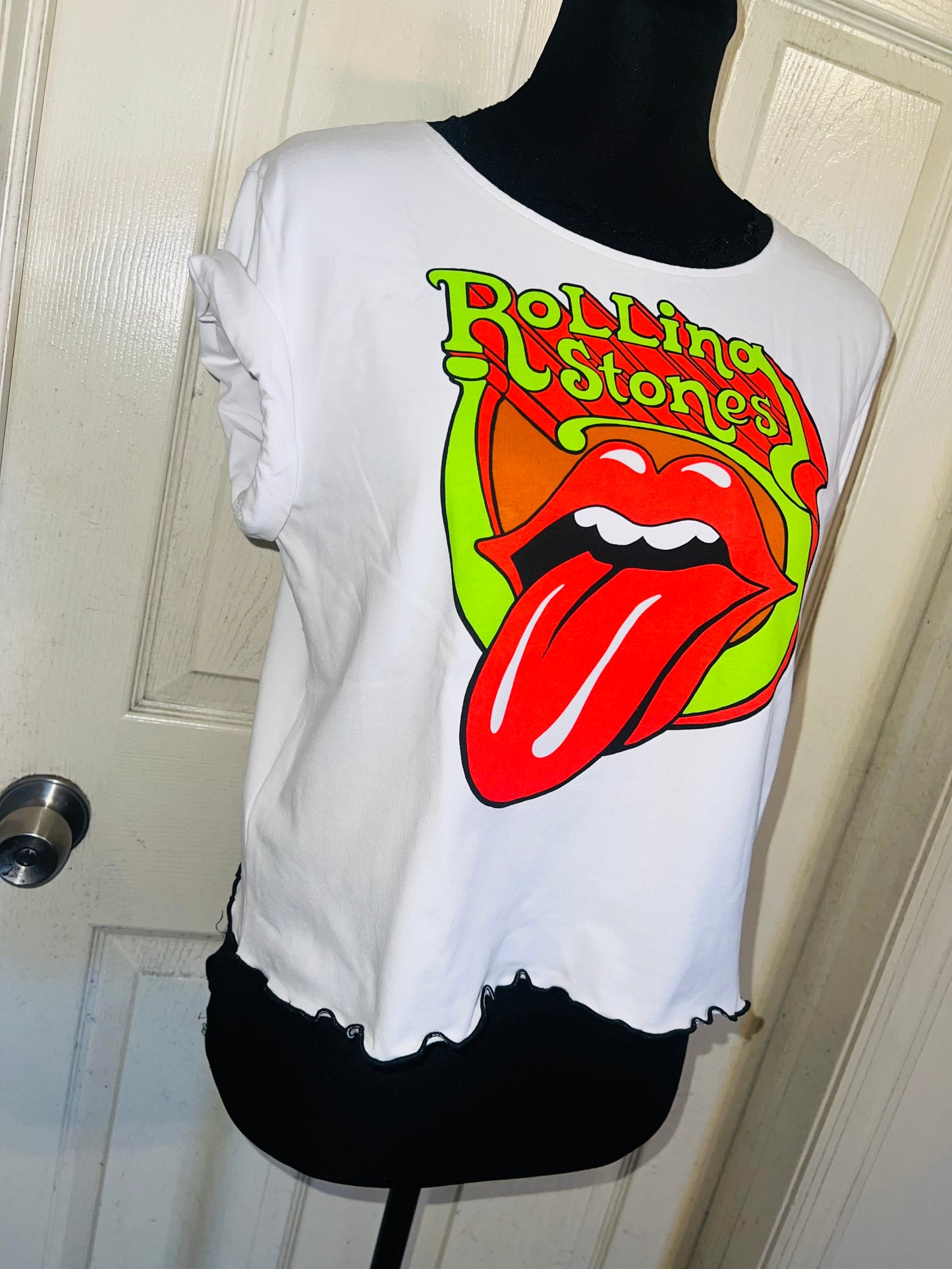 The Rolling Stones Distressed Baby Tee