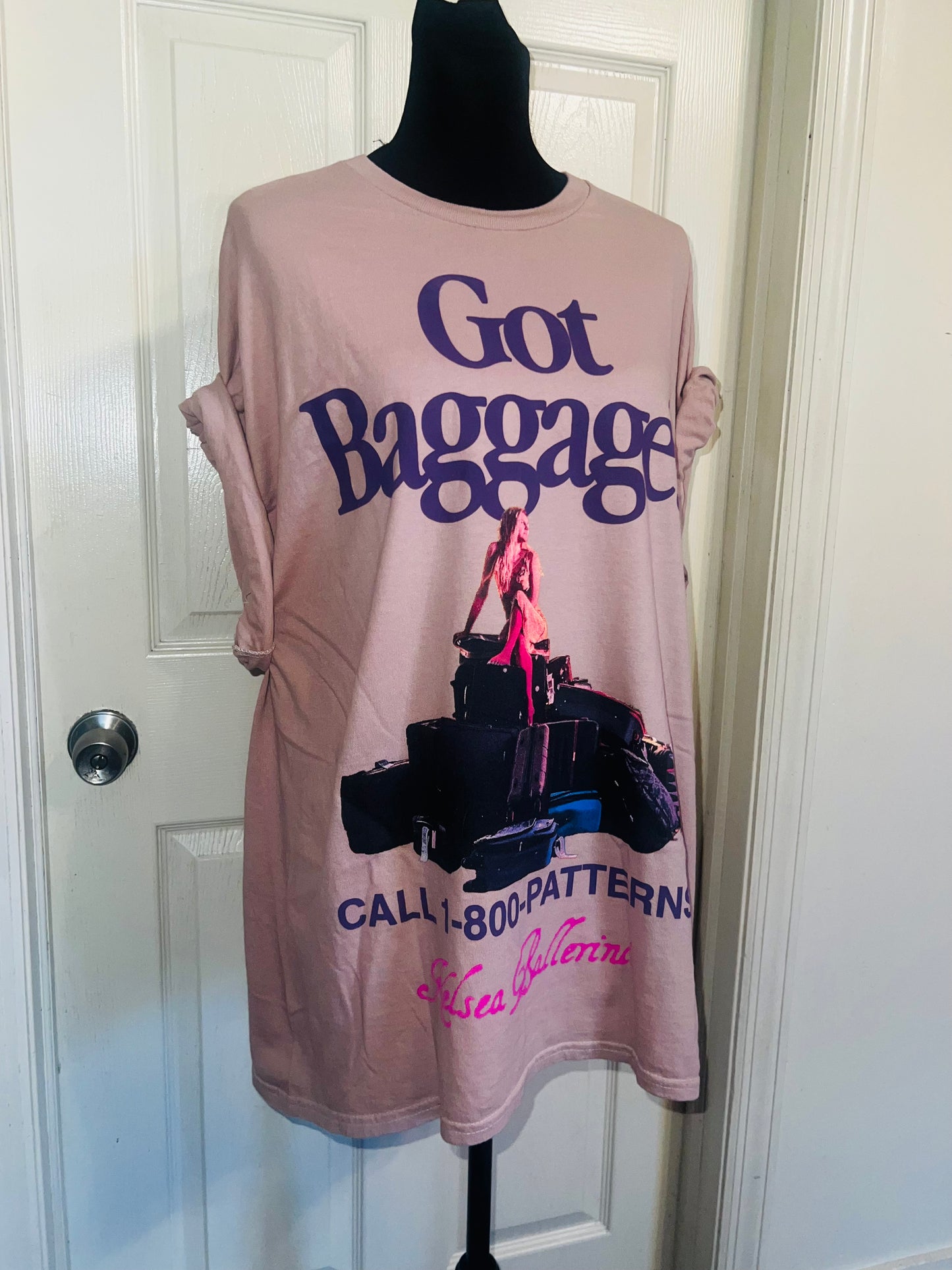 Kelsea Ballerini Oversized Distressed Tee