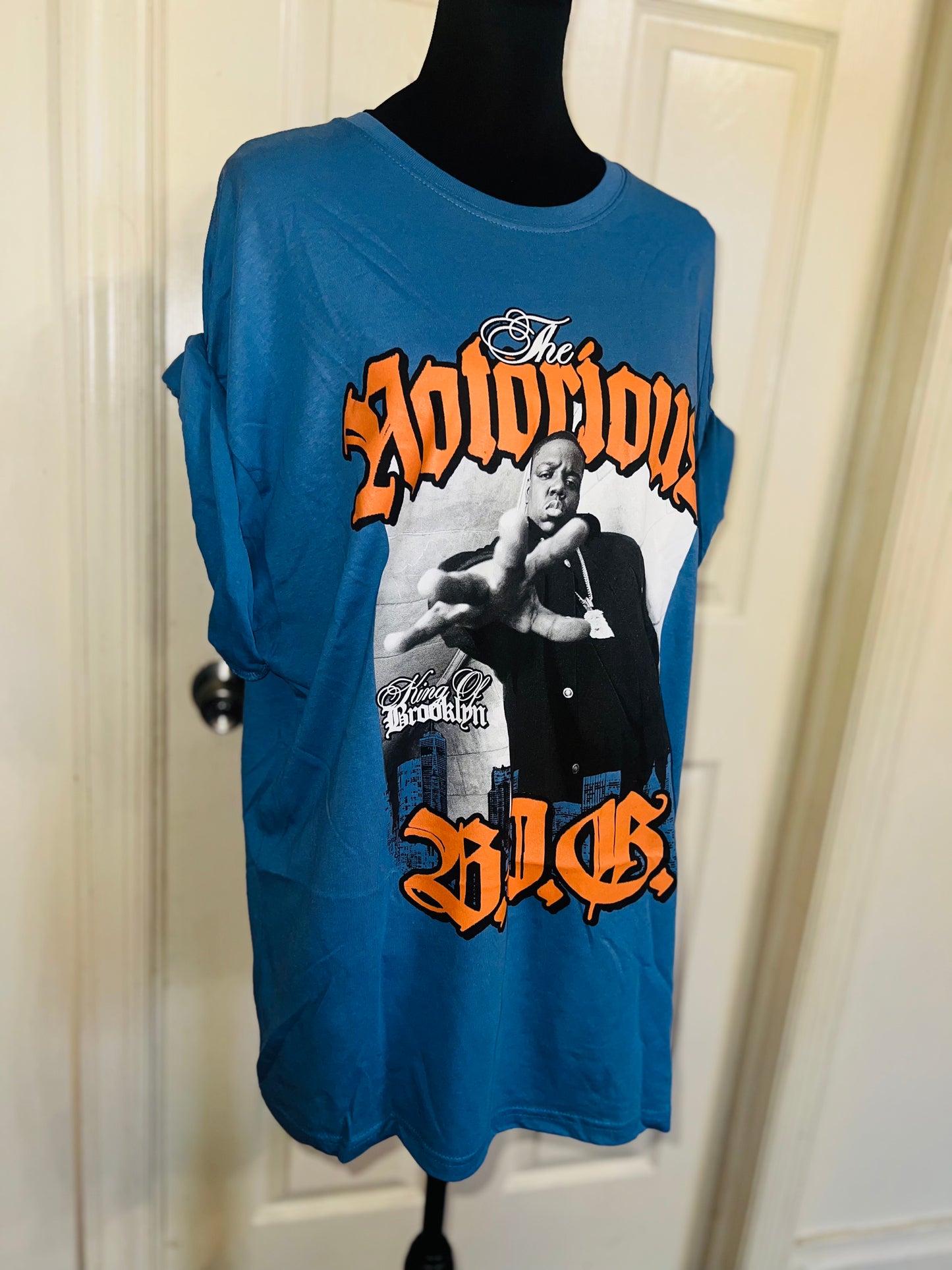 Notorious BIG Oversized Distressed Tee