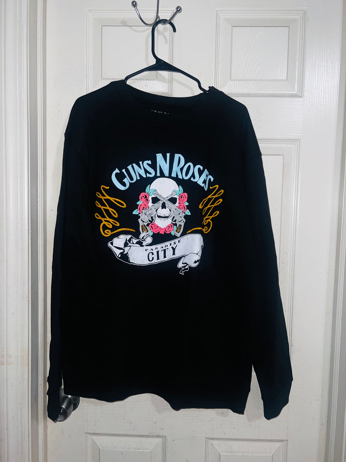 Guns N’ Roses Oversized Distressed Sweatshirt