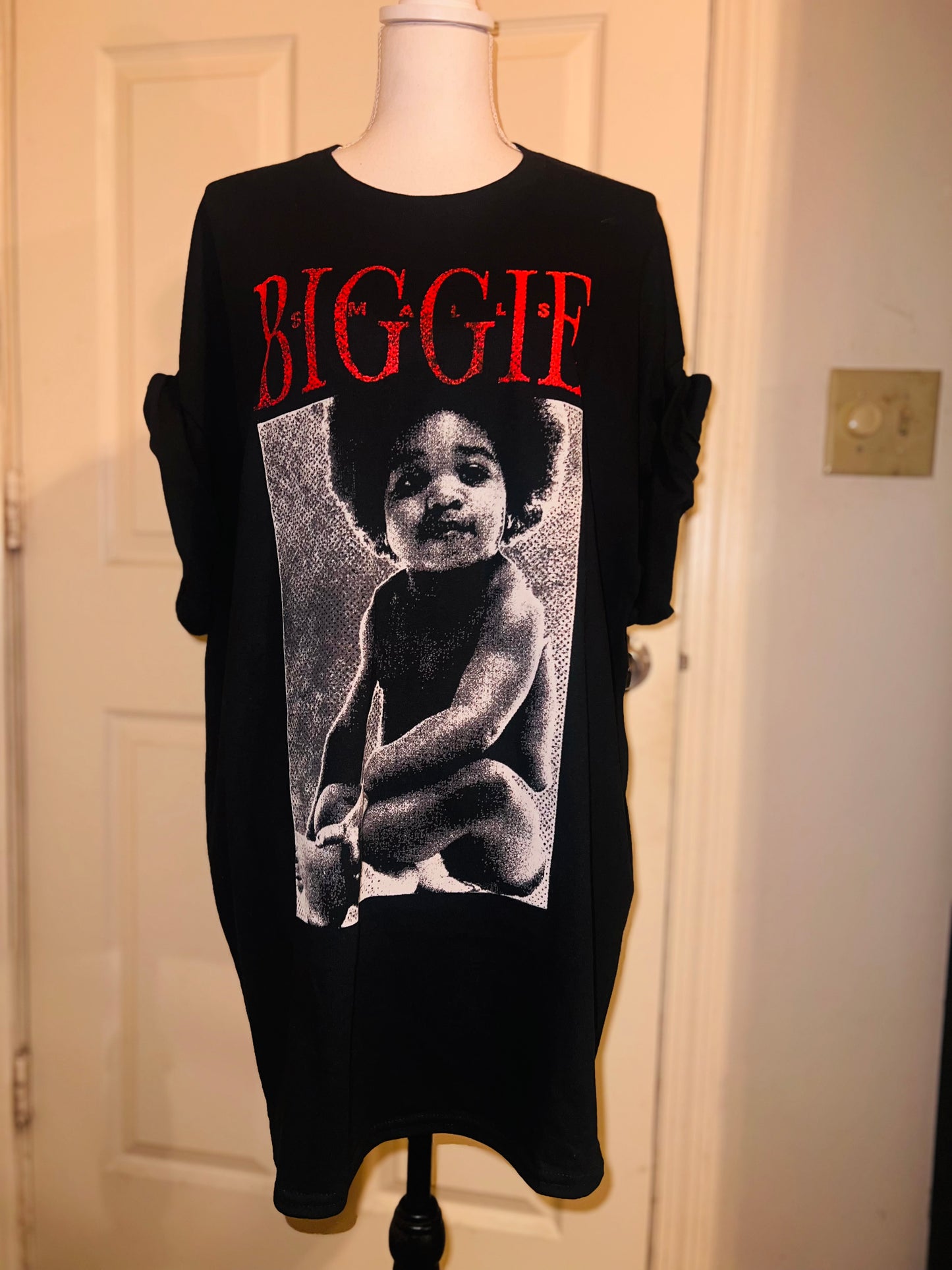 Biggie Smalls Oversized Distressed Tee