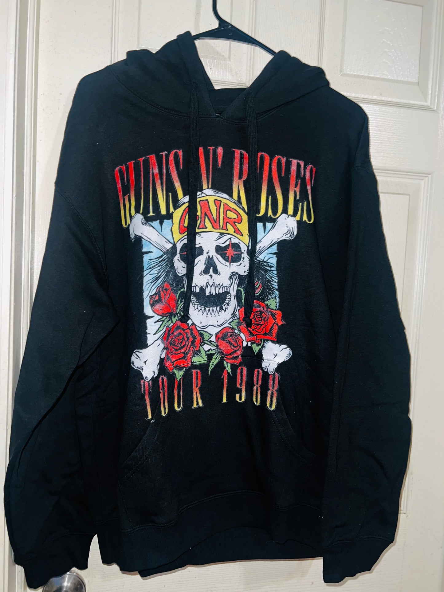 Guns n Roses Tour Oversized Drawstring Sweatshirt