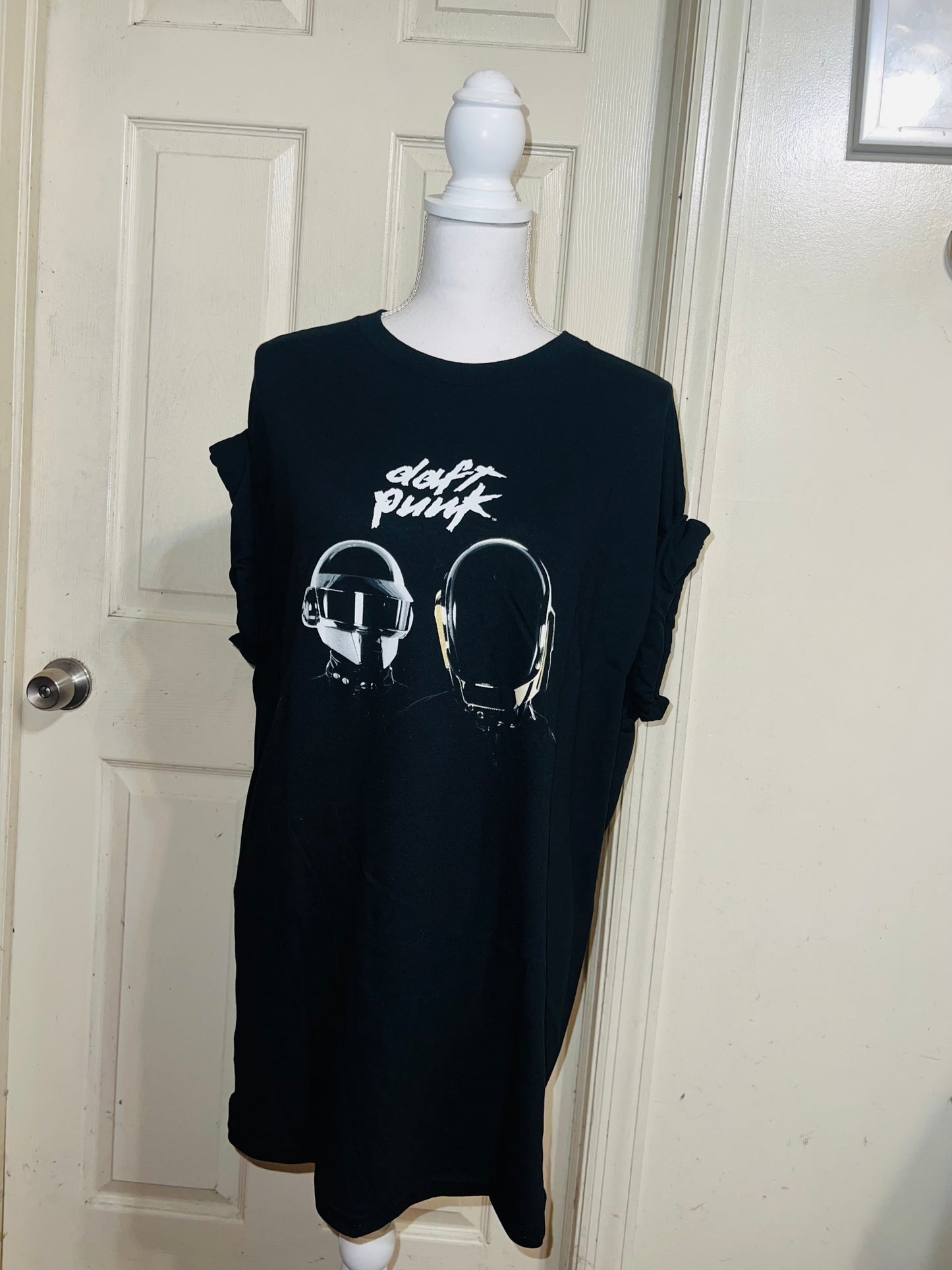 Daft Punk Oversized Distressed Tee