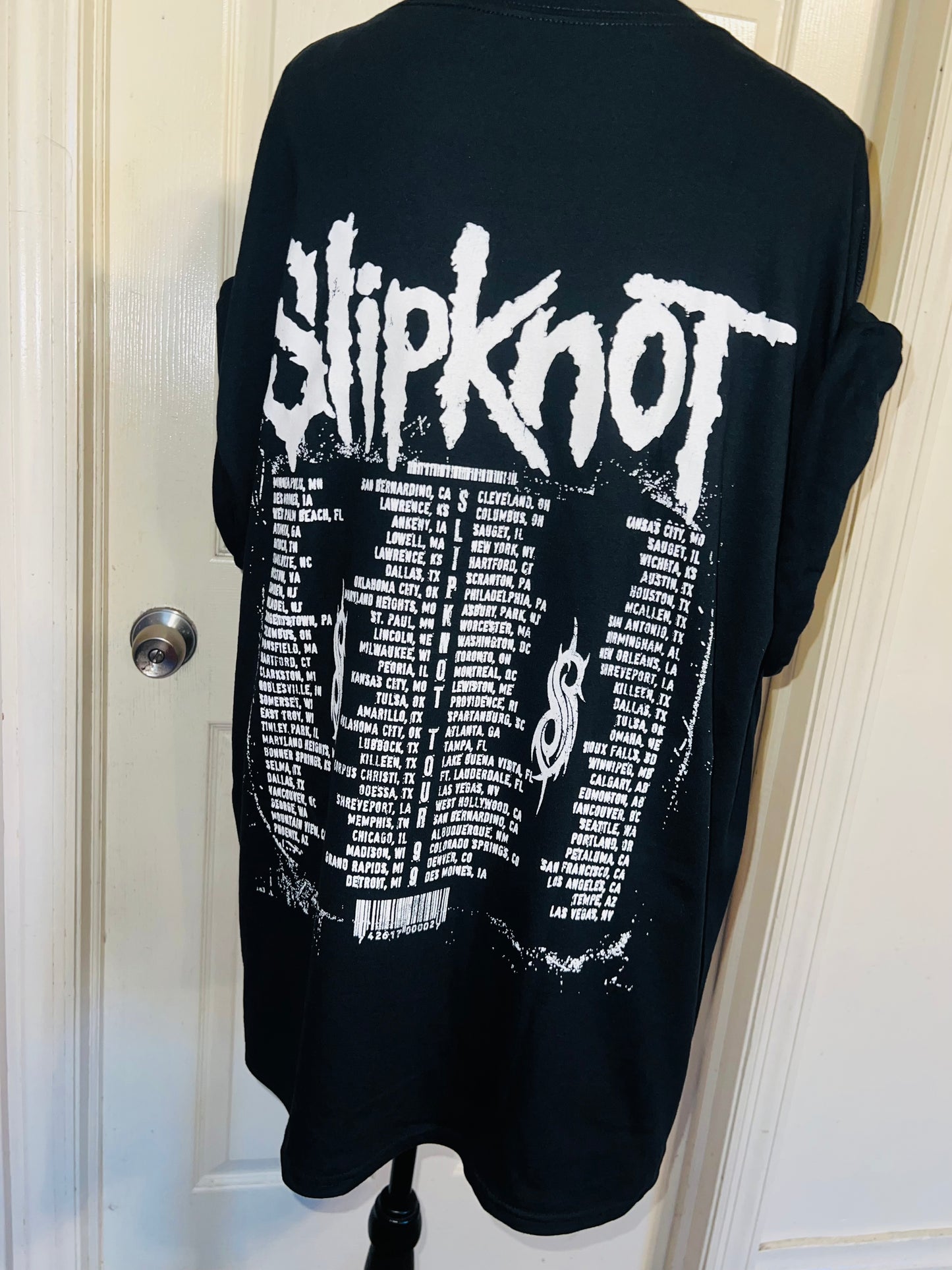 Slipknot Double Sided Oversized Distressed Tee