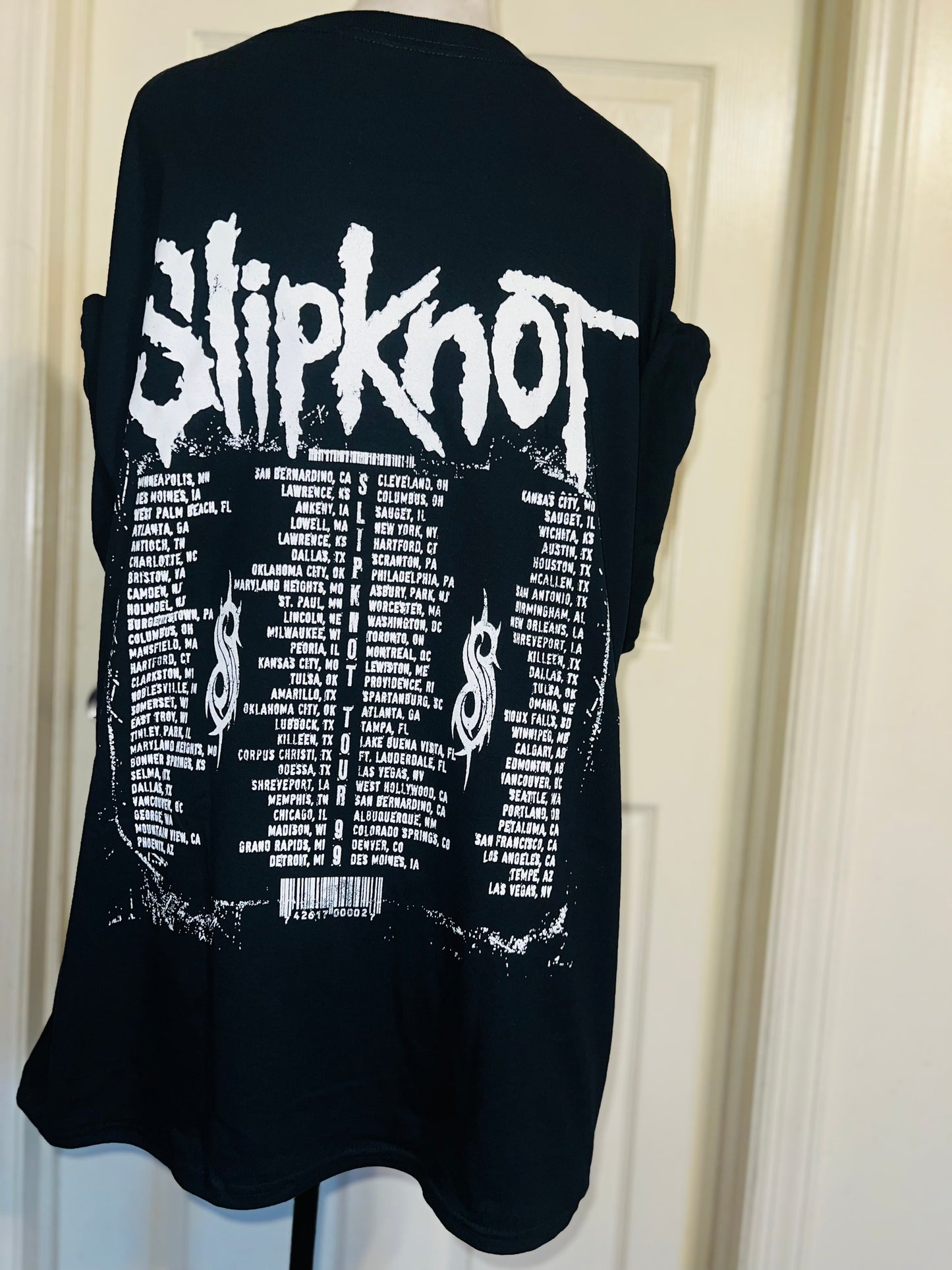 Slipknot Double Sided Oversized Distressed Tee
