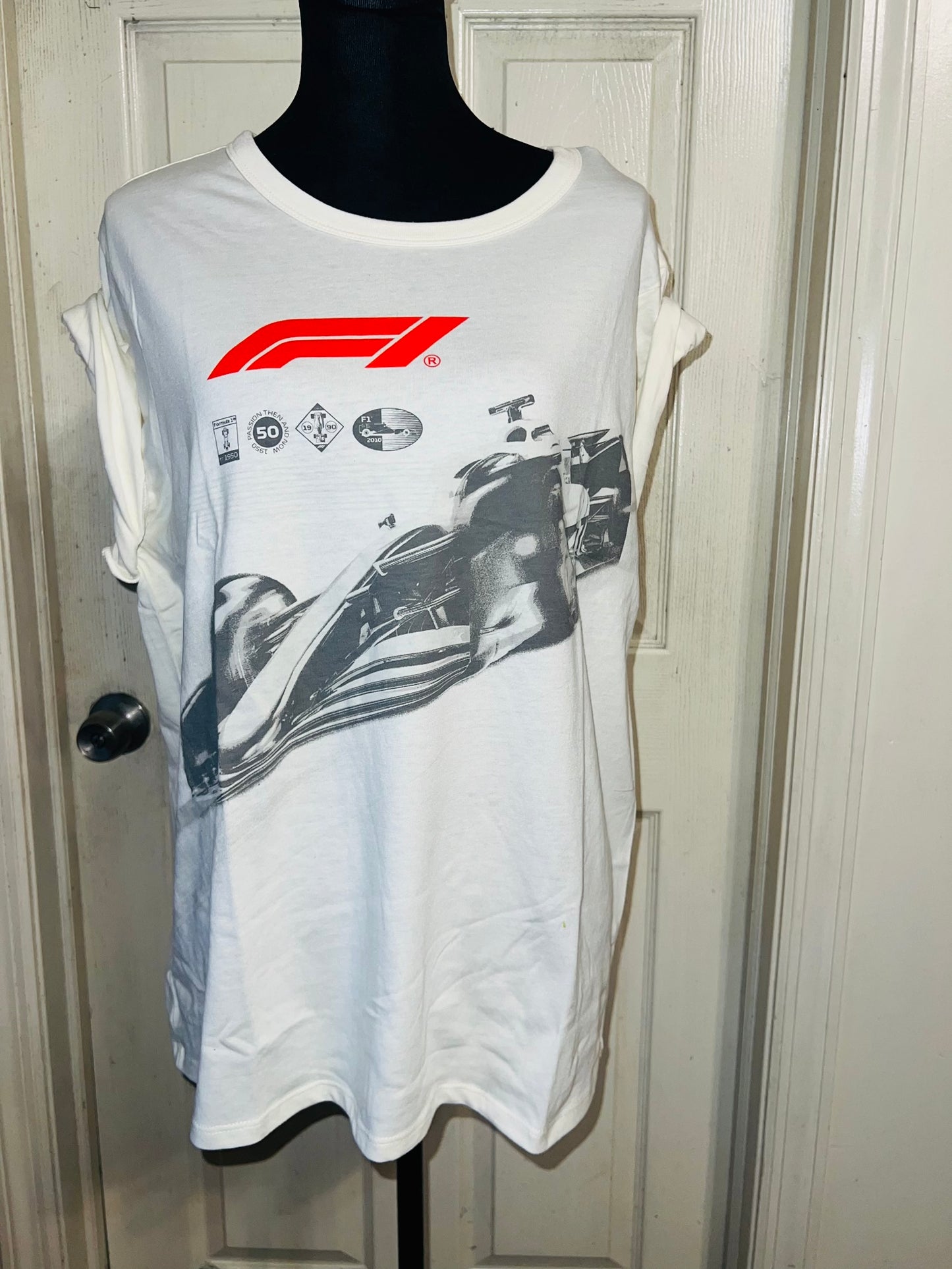 Formula 1 Oversized Distressed Tee