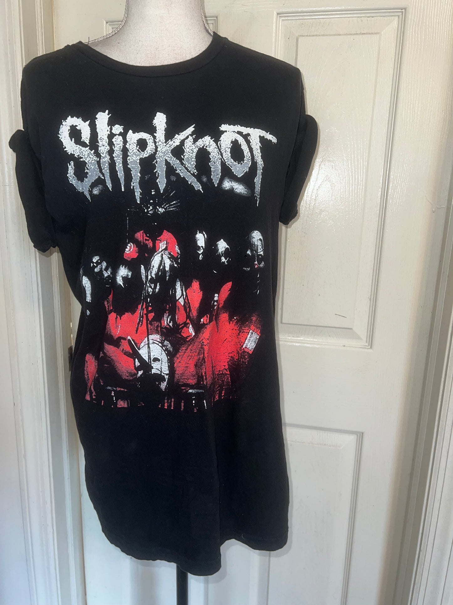 Slipknot Double Sided Oversized Distressed Tee