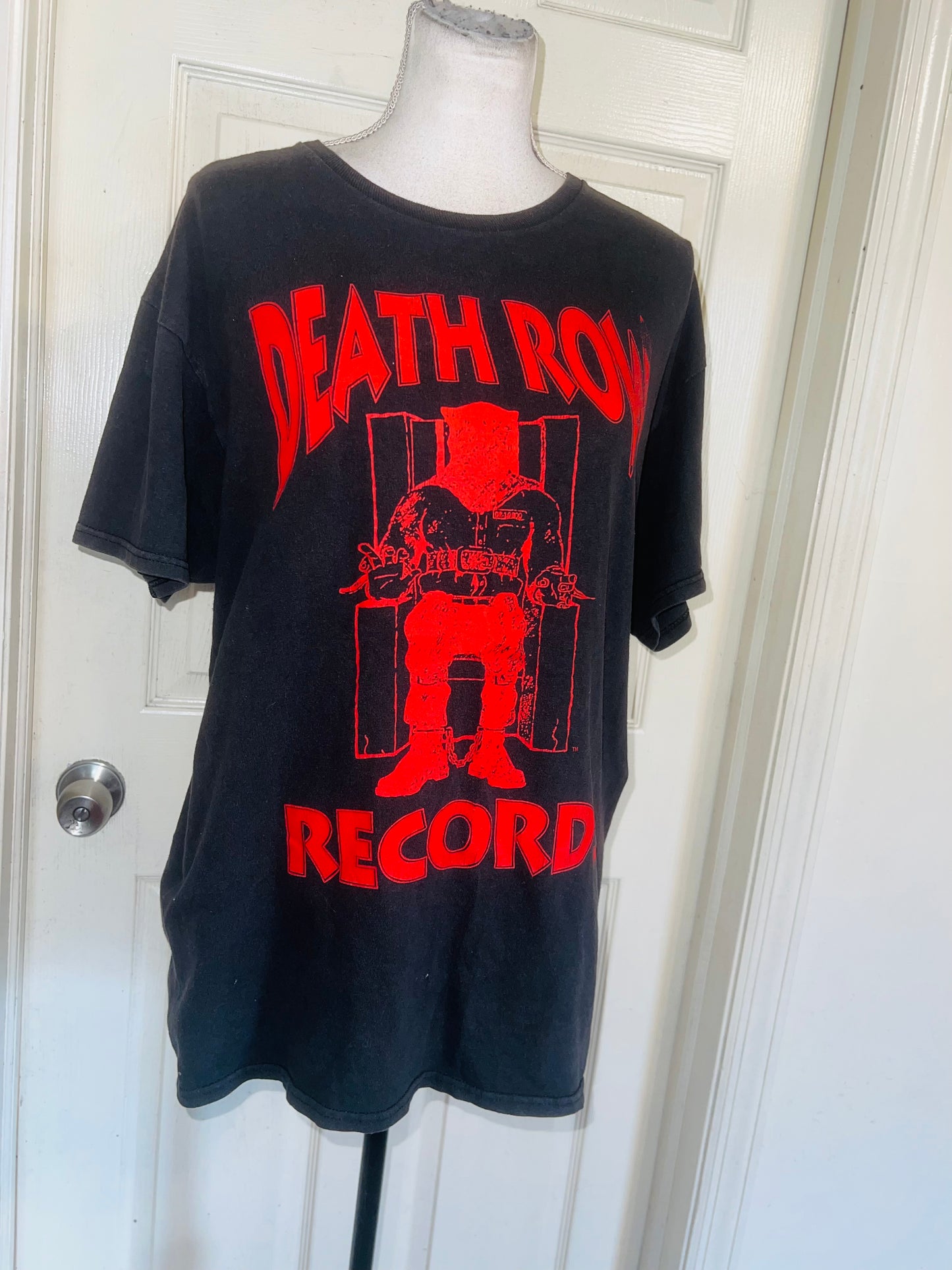 Death Row Records Oversized Distressed Tee