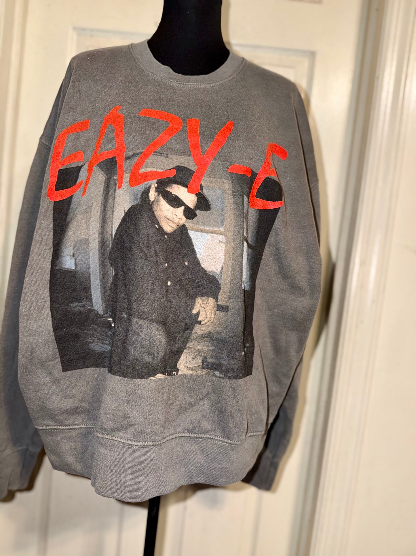Eazy-E Oversized Distressed Sweatshirt