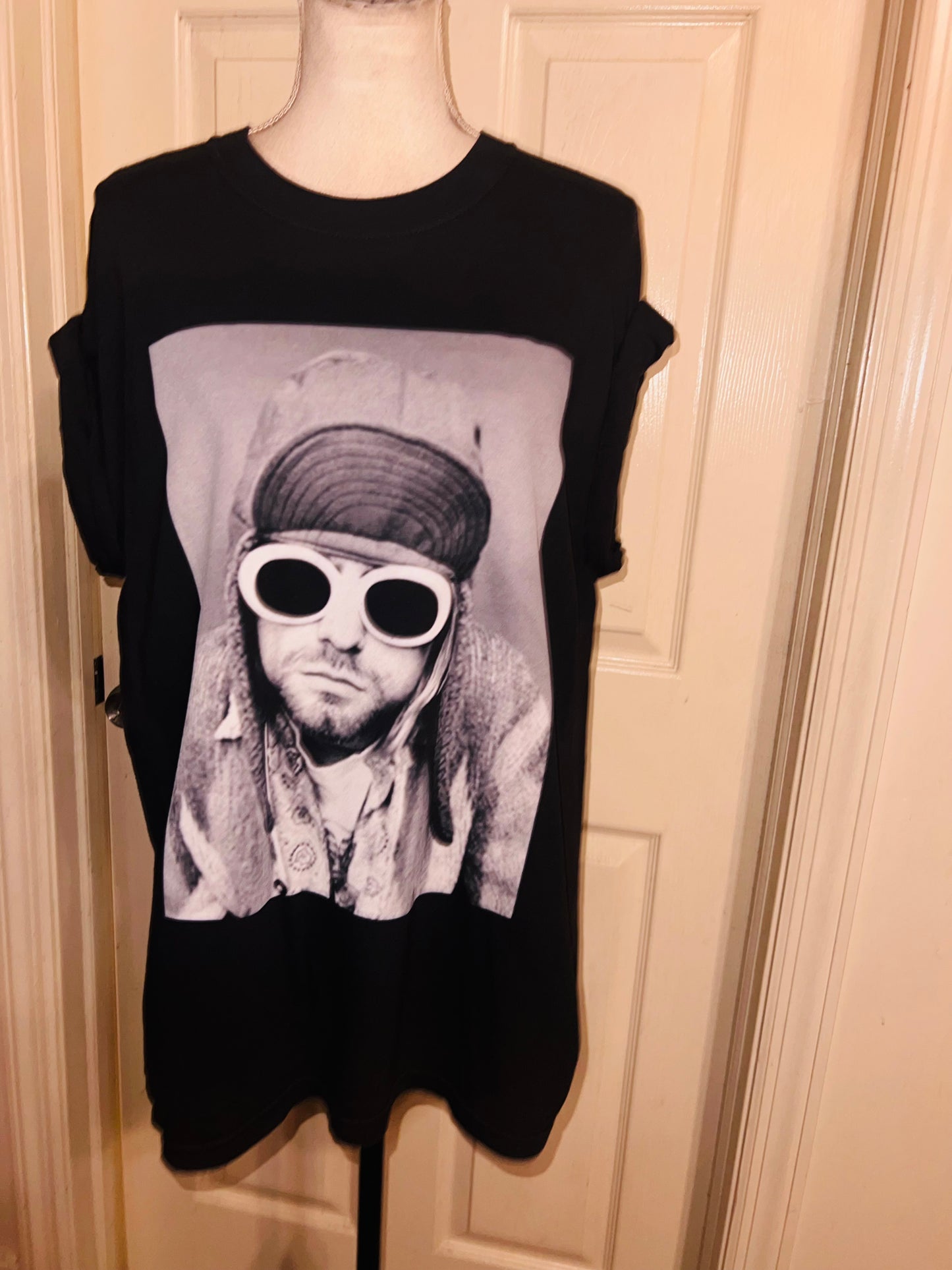 Kurt Cobain Oversized Distressed Tee