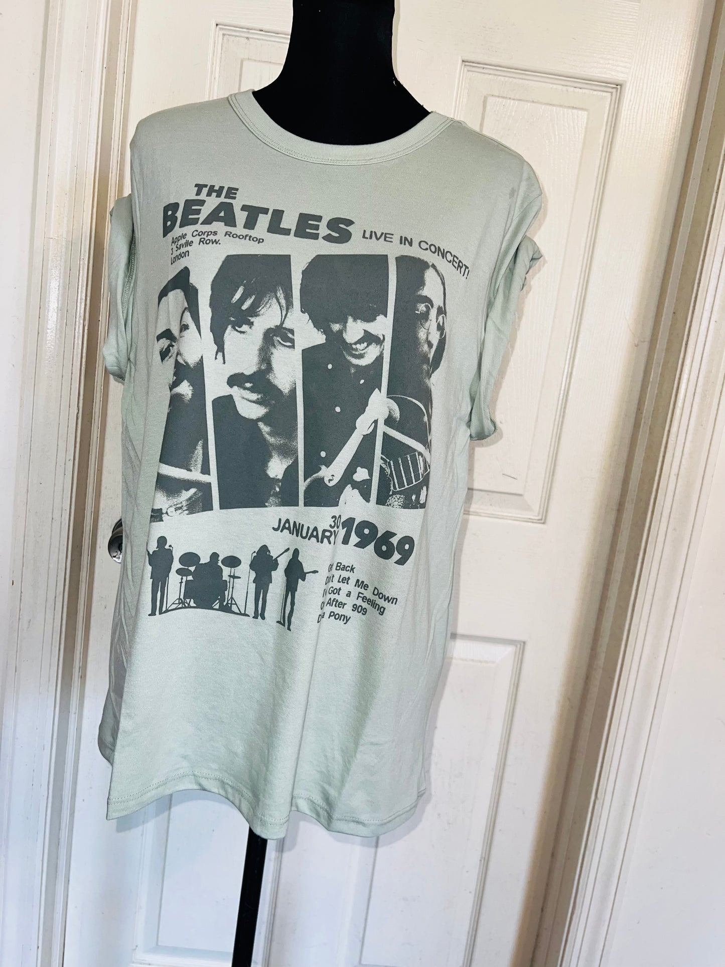 The Beatles Oversized Distressed Tee