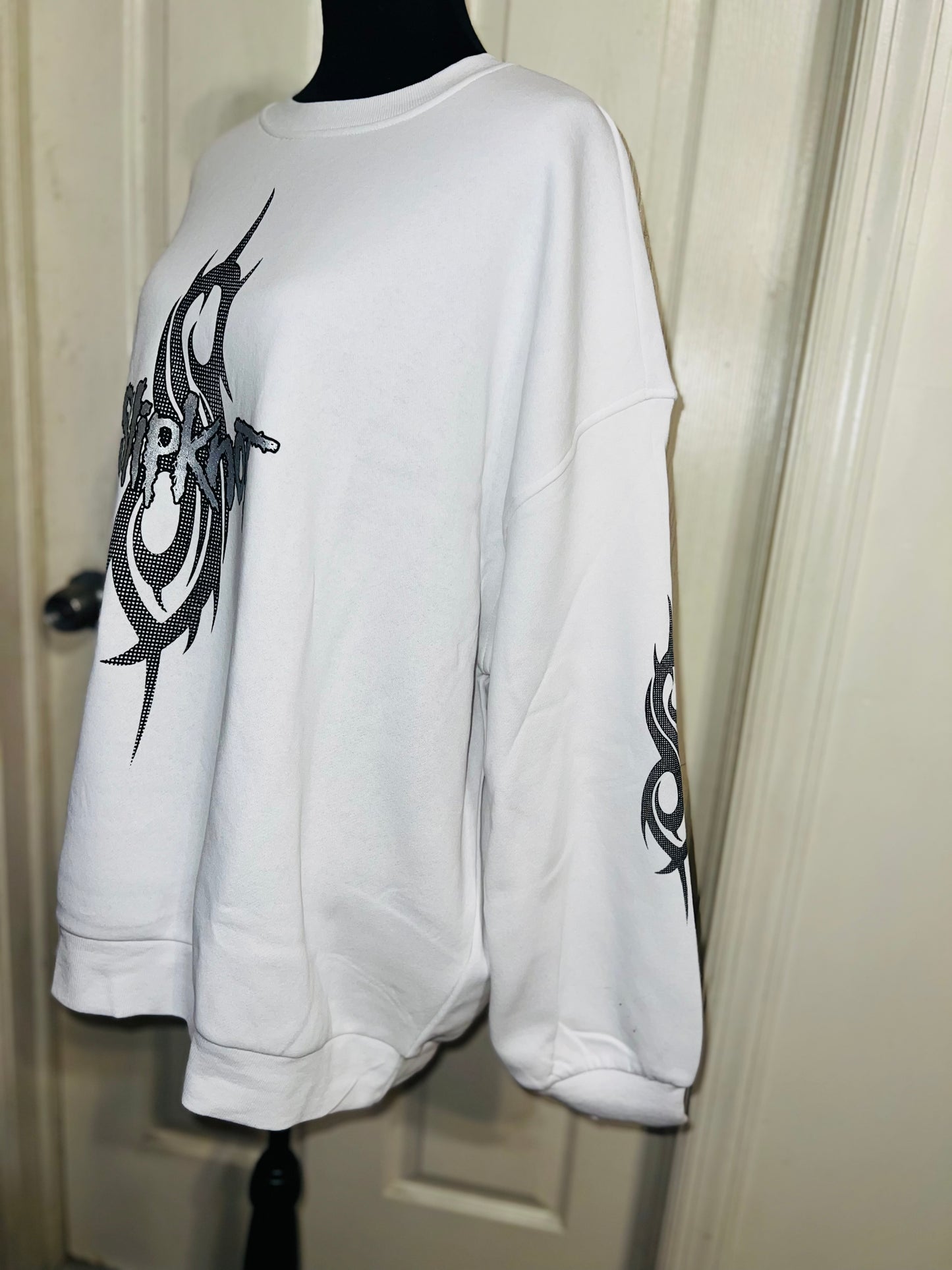 Slipknot Oversized Distressed Sweatshirt
