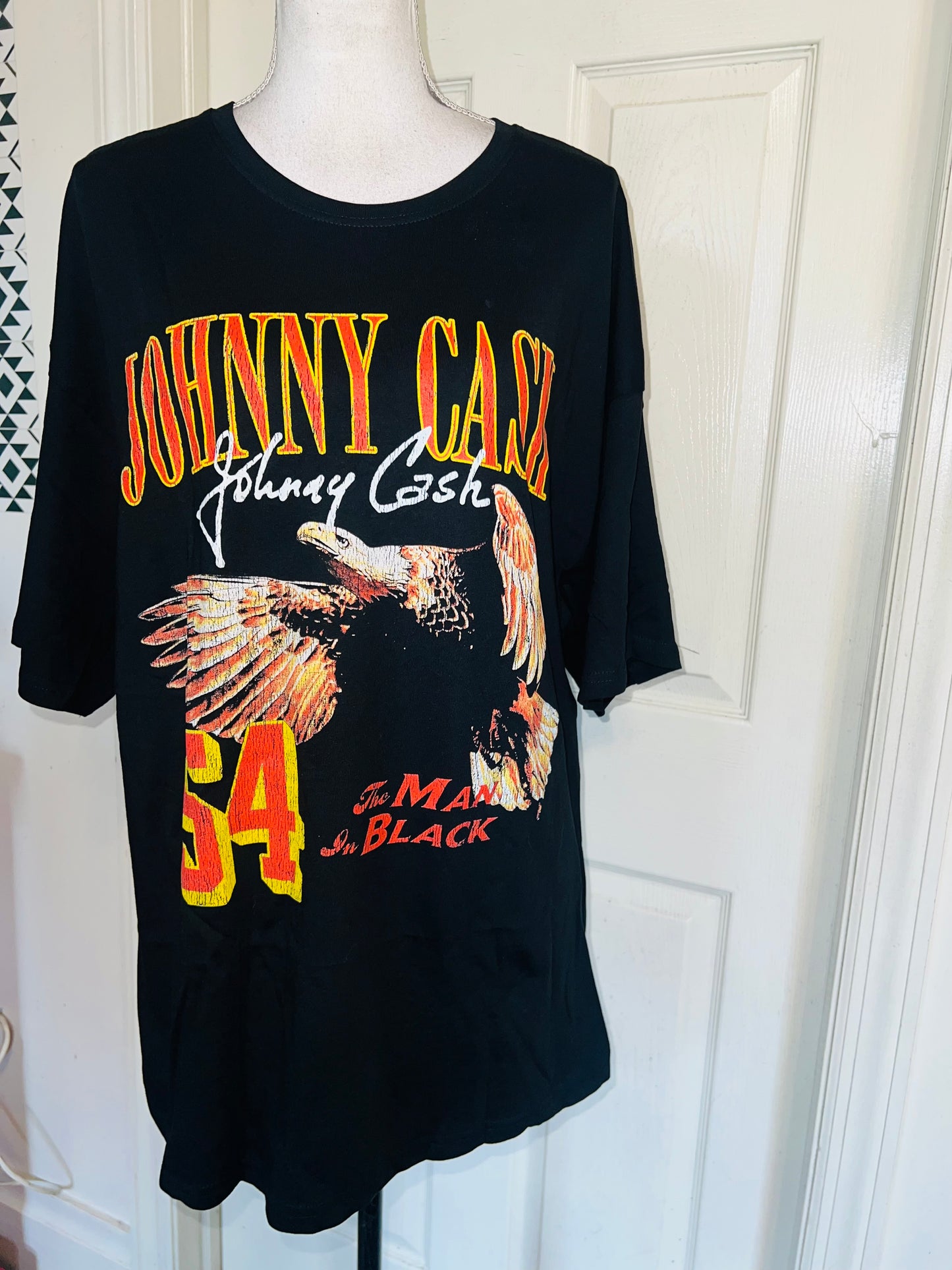 Johnny Cash Double Sided Oversized Distressed Tee