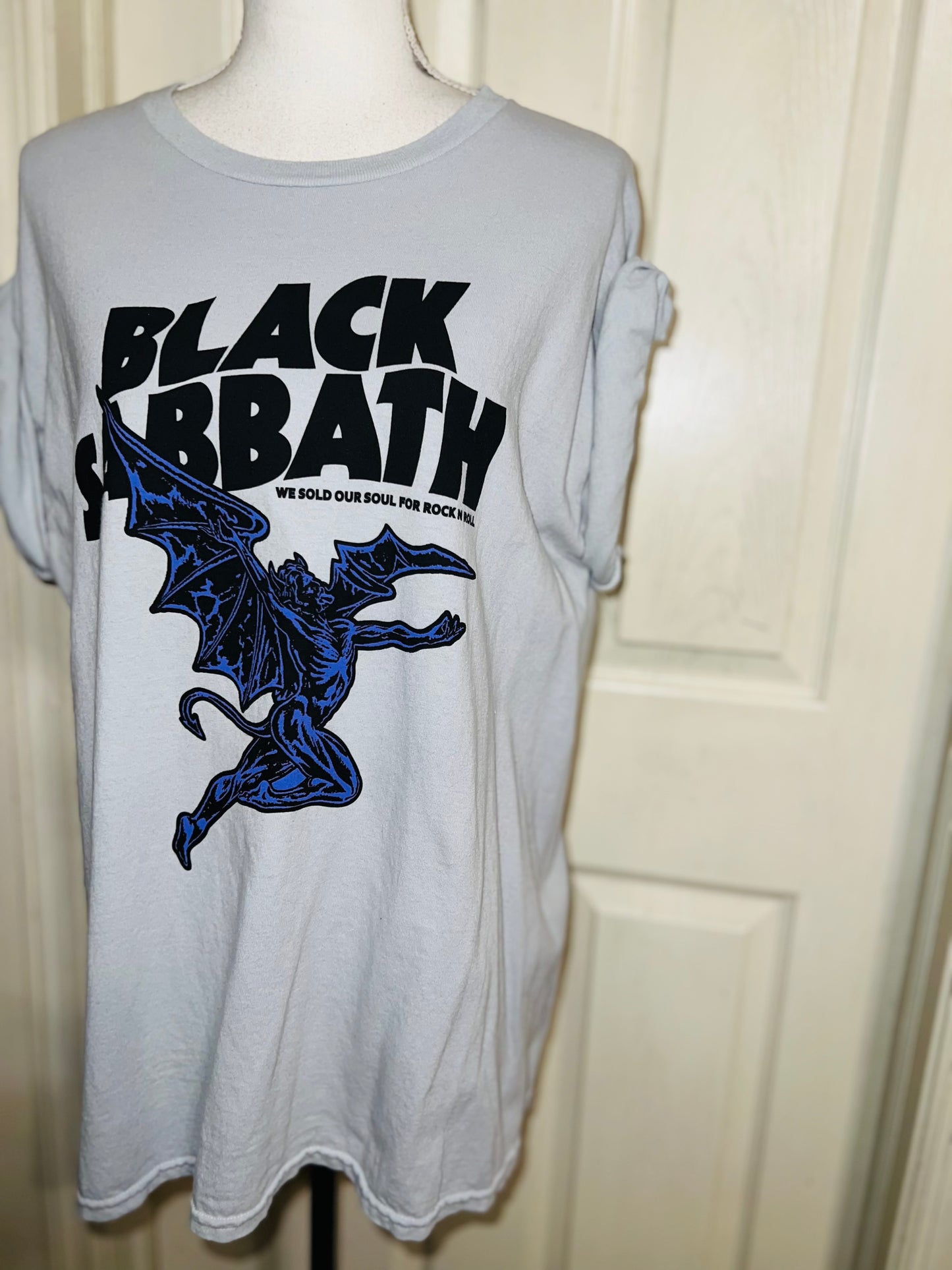 Black Sabbath Oversized Distressed Tee