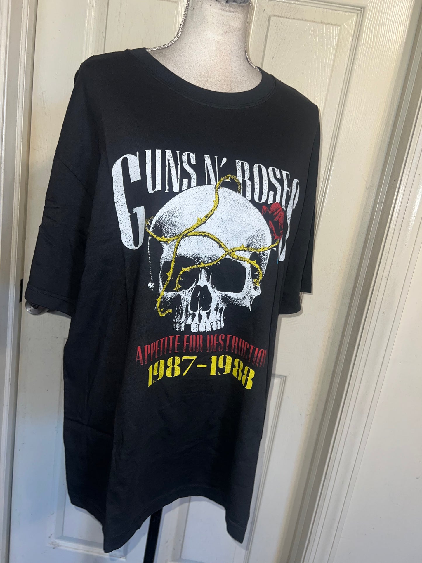 Guns N’ Roses Double Sided Oversized Distressed Tee