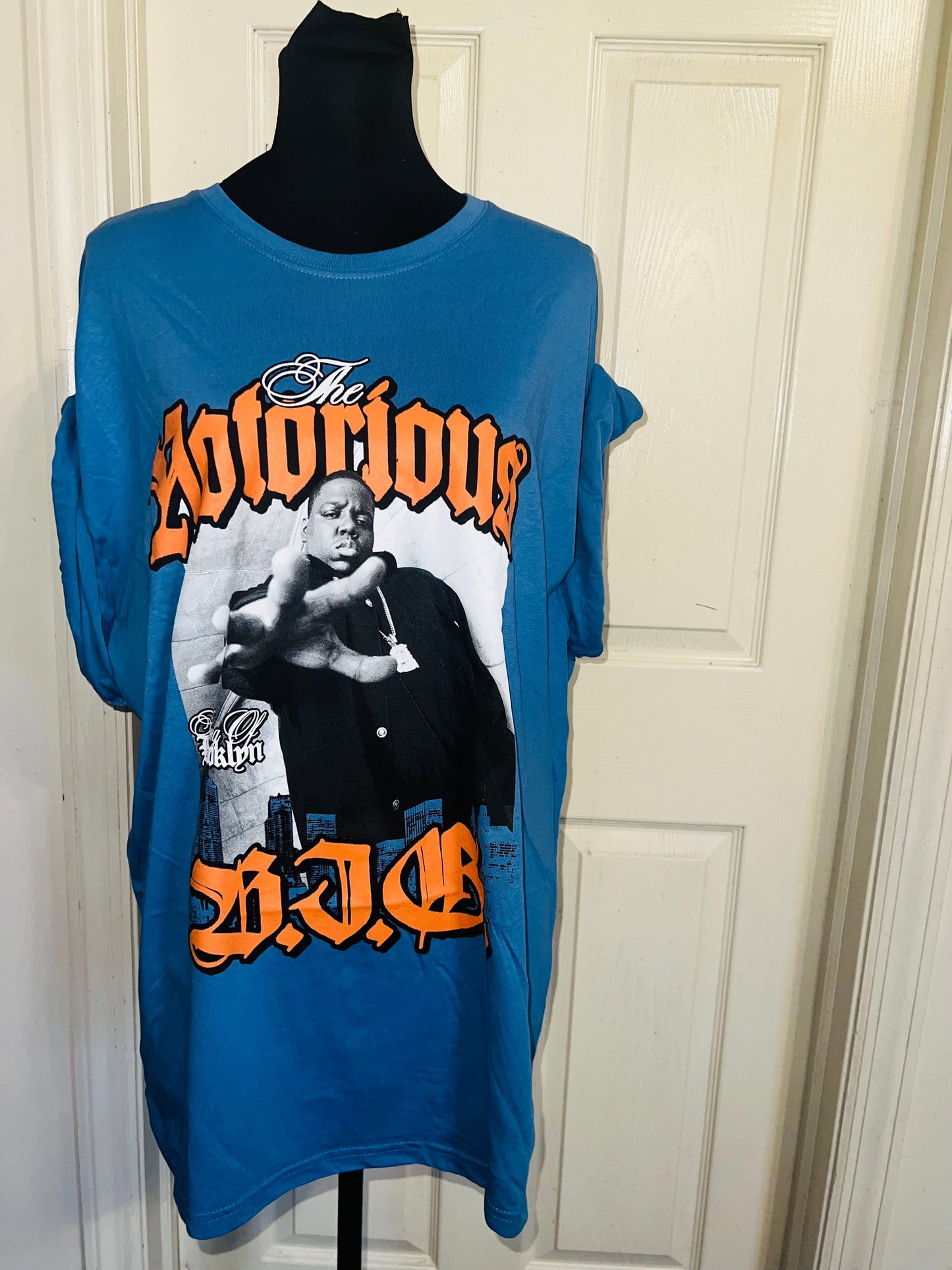 Notorious BIG Oversized Distressed Tee