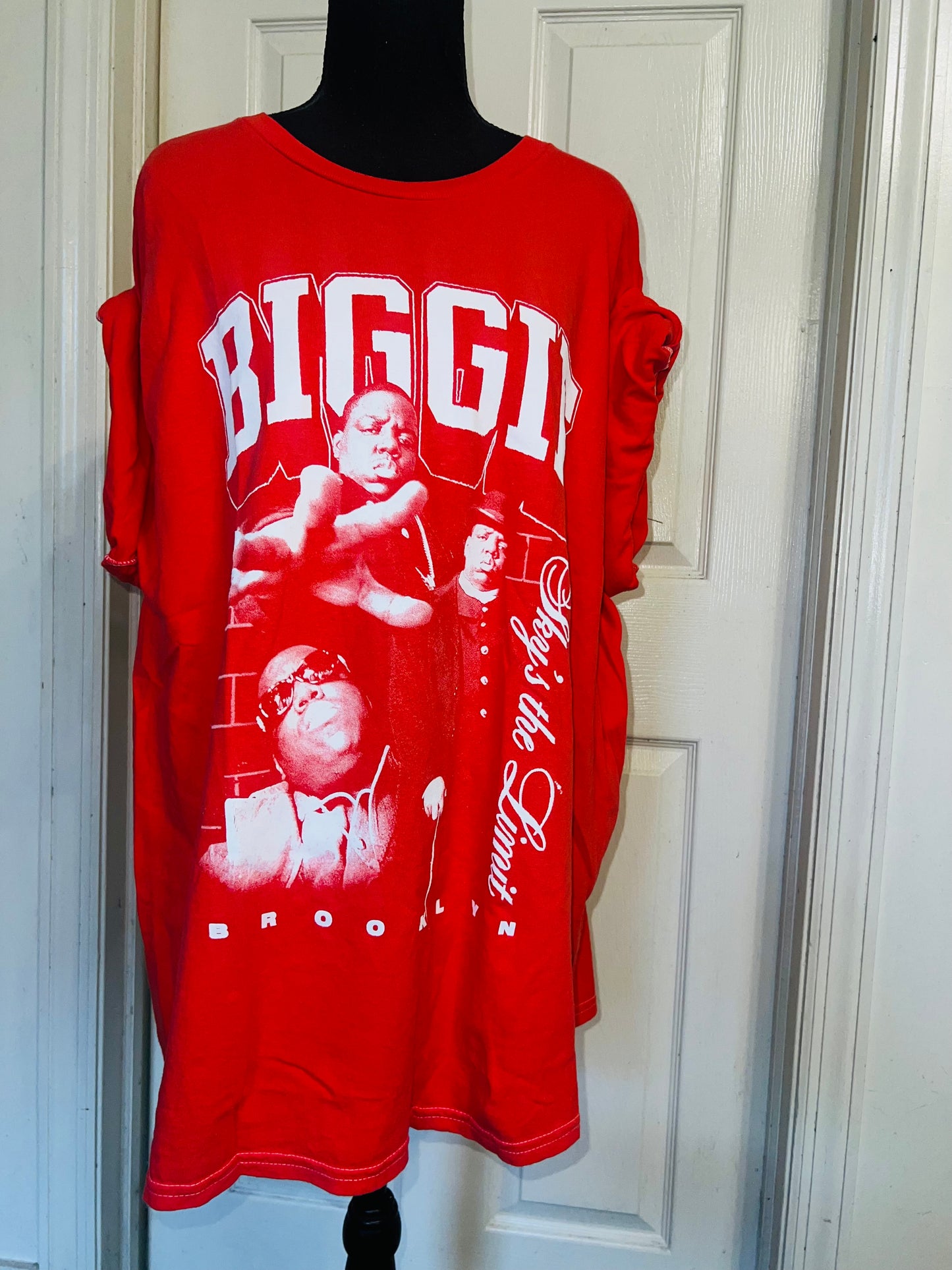 Biggie Smalls Oversized Distressed Tee