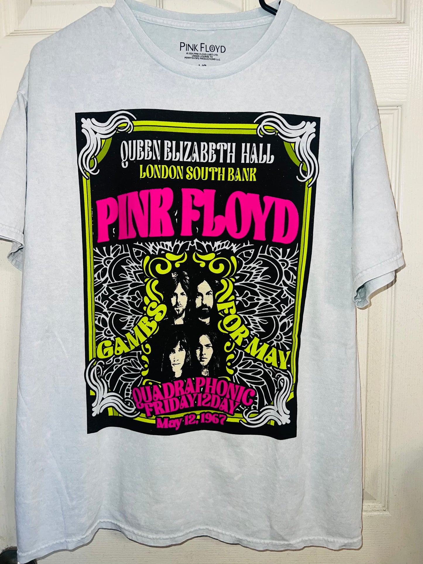 Pink Floyd Oversized Distressed Tee