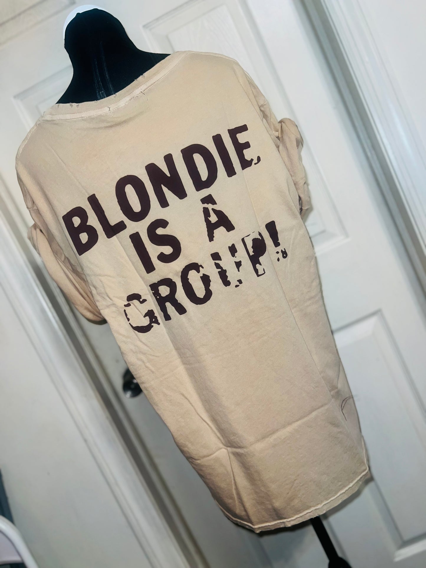 Blondie Double Sided Oversized Distressed Tee