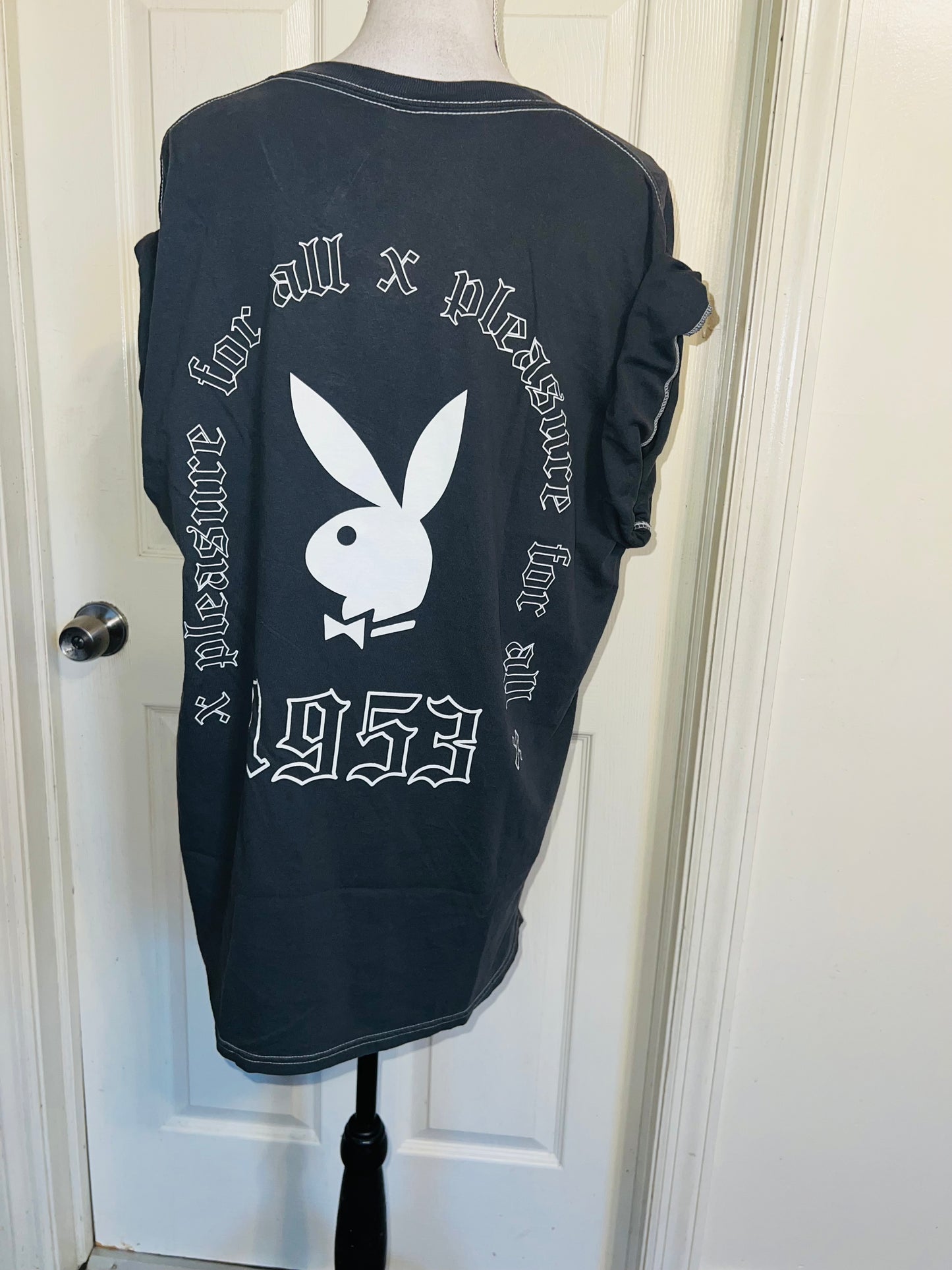 Playboy Double Sided Oversized Distressed Tee
