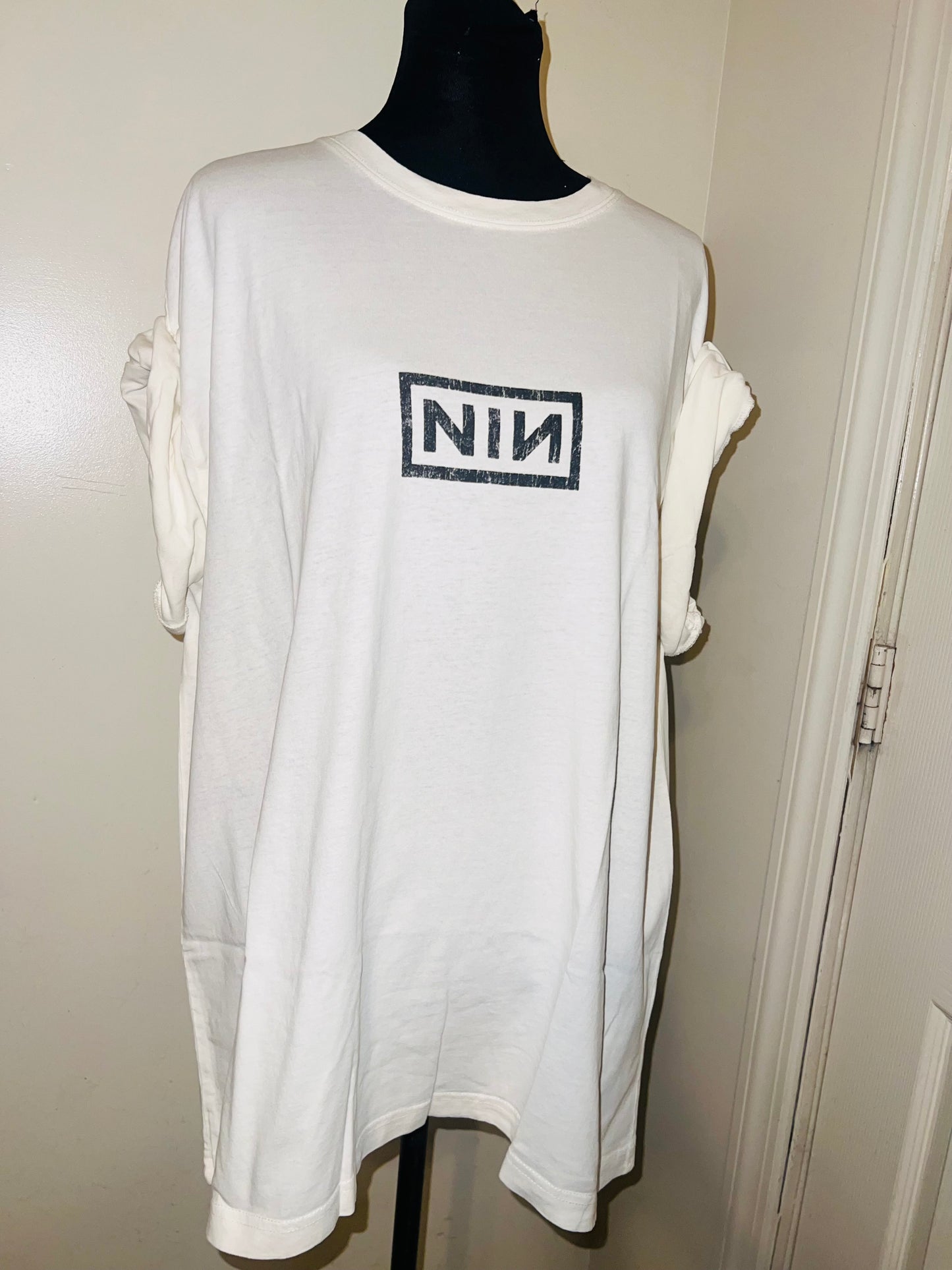 Nine Inch Nails Double Sided Oversized Distressed Tee