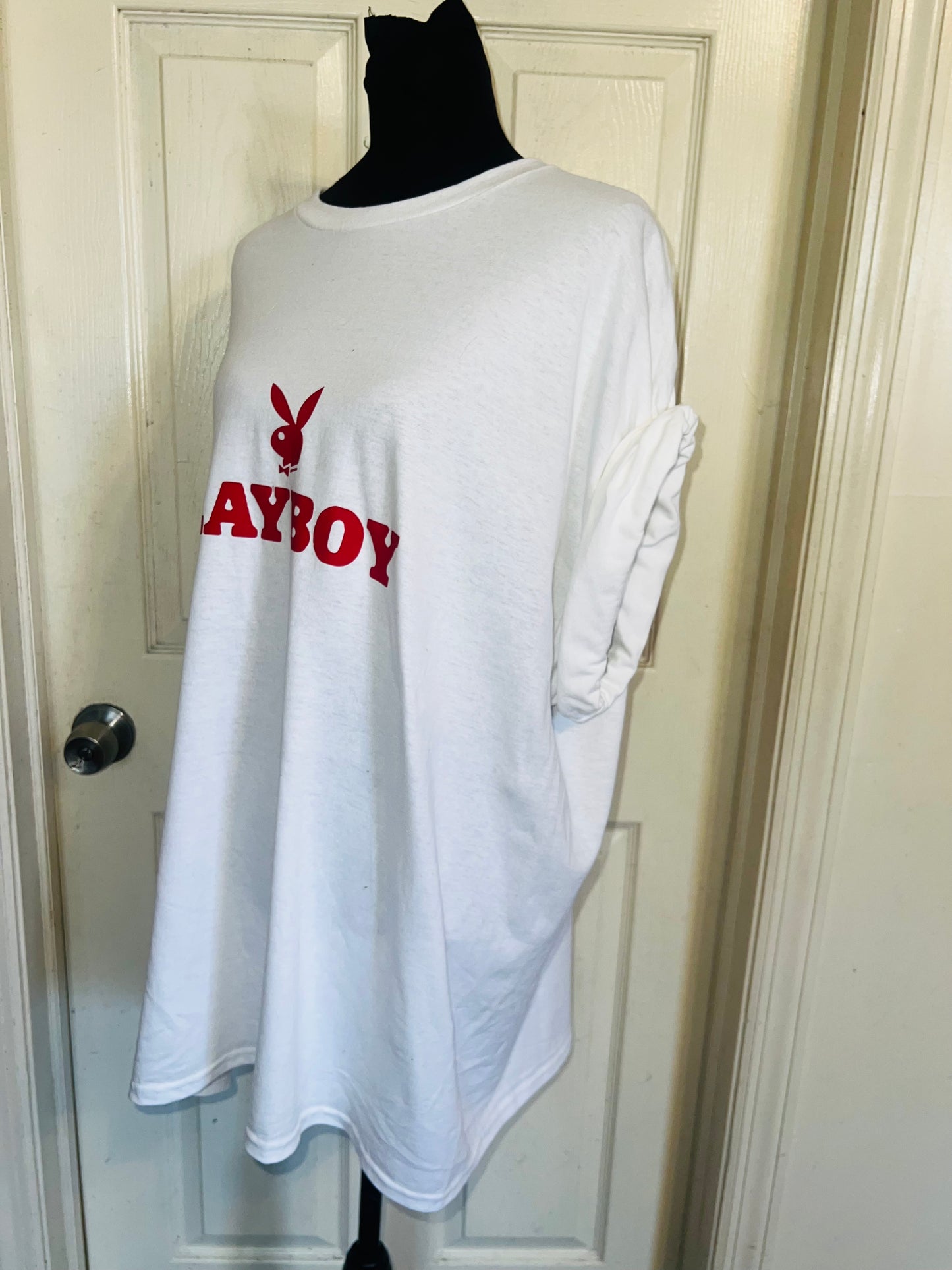 Playboy Double Sided Oversized Distressed Tee