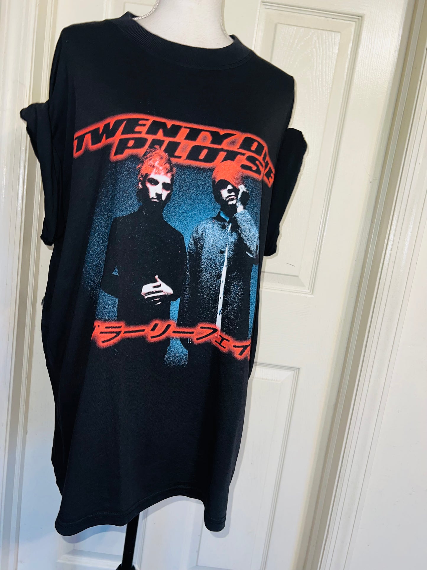 Twenty One Pilots Oversized Distressed Tee
