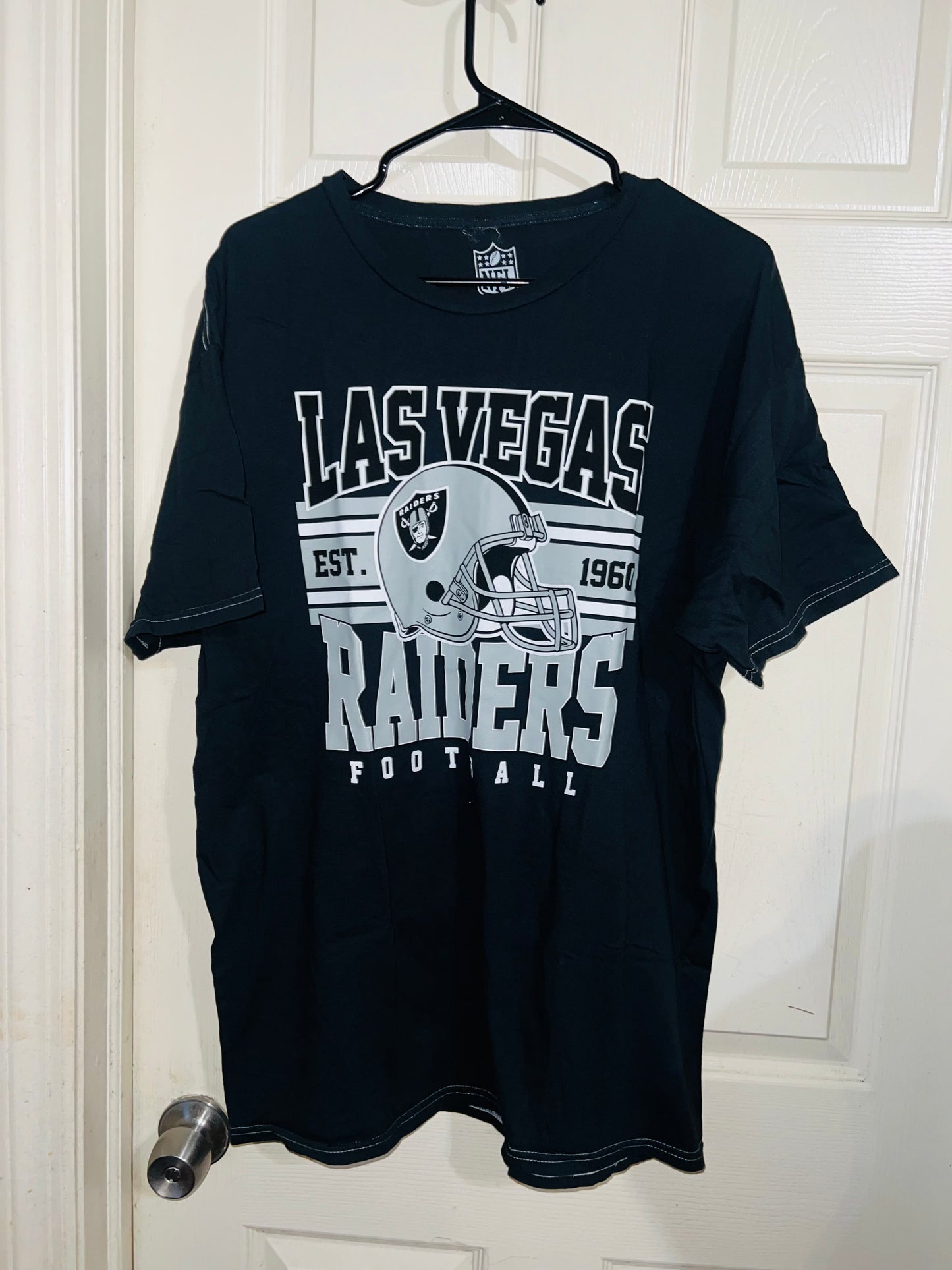 Las Vegas Raiders Oversized Distressed Tee