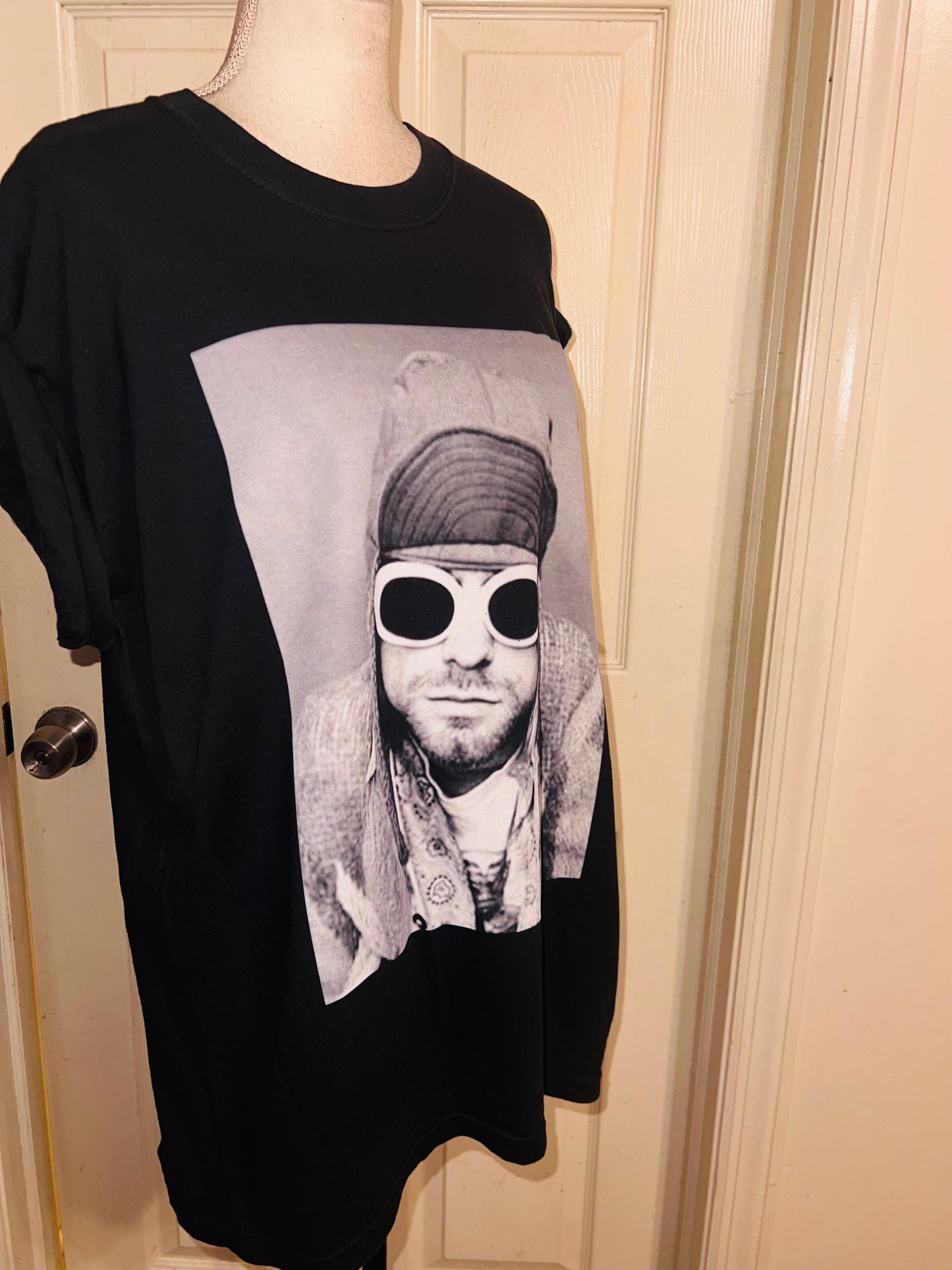 Kurt Cobain Oversized Distressed Tee
