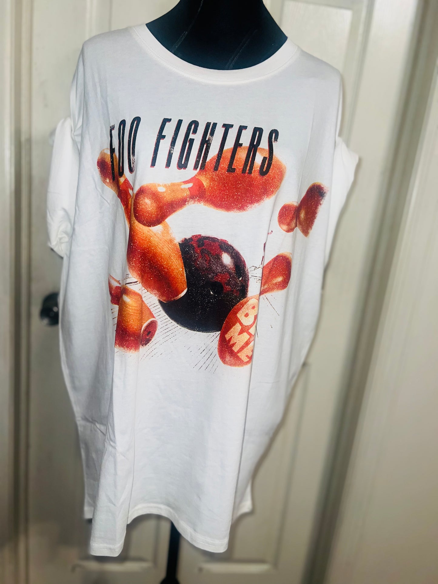 Foo Fighters Oversized Distressed Tee