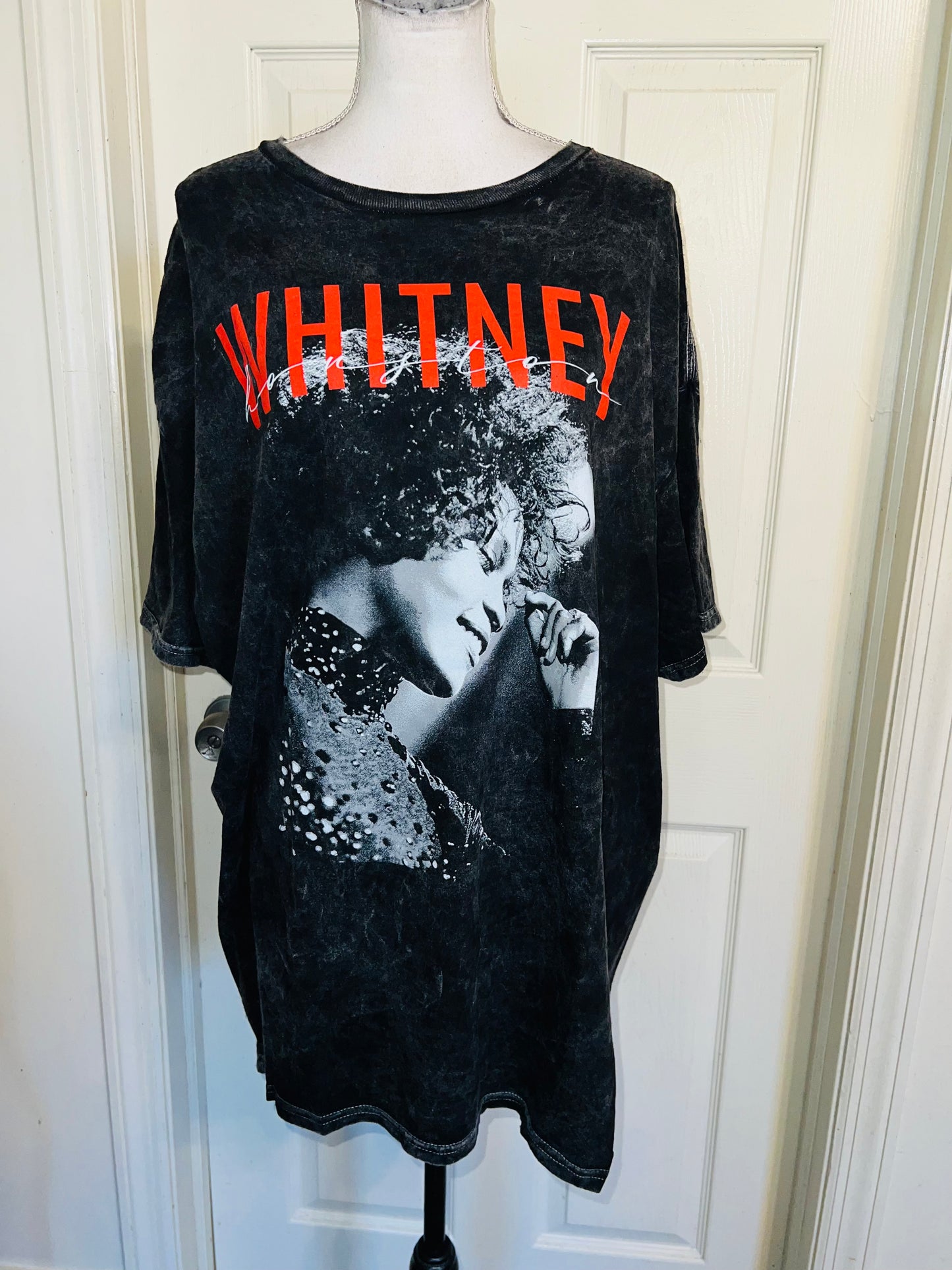 Whitney Houston Oversized Distressed Tee