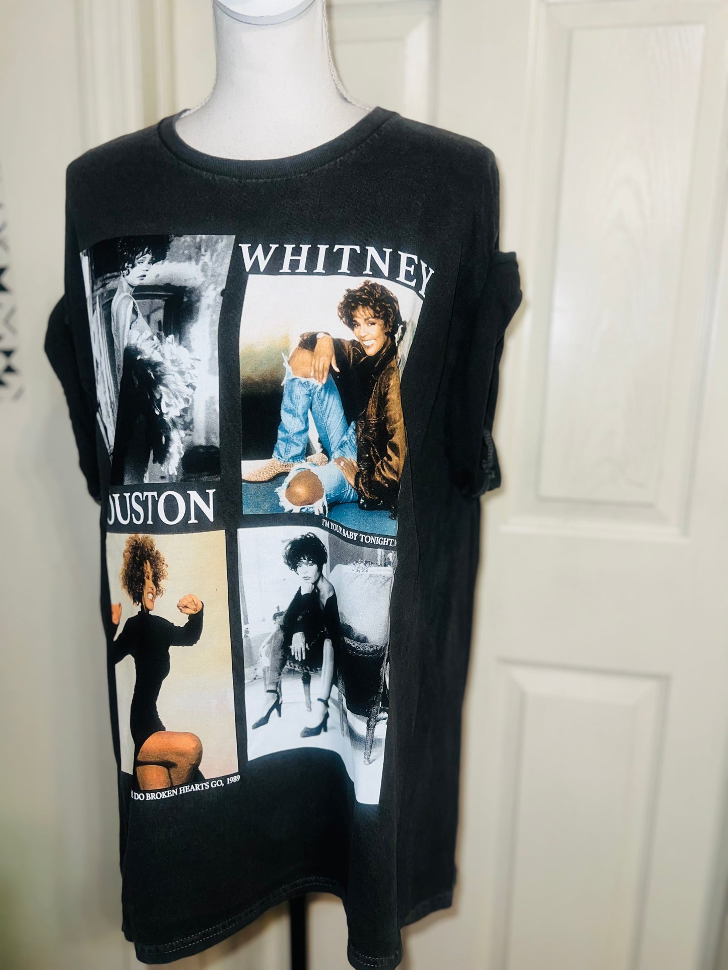Whitey Houston Oversized Distressed Tee