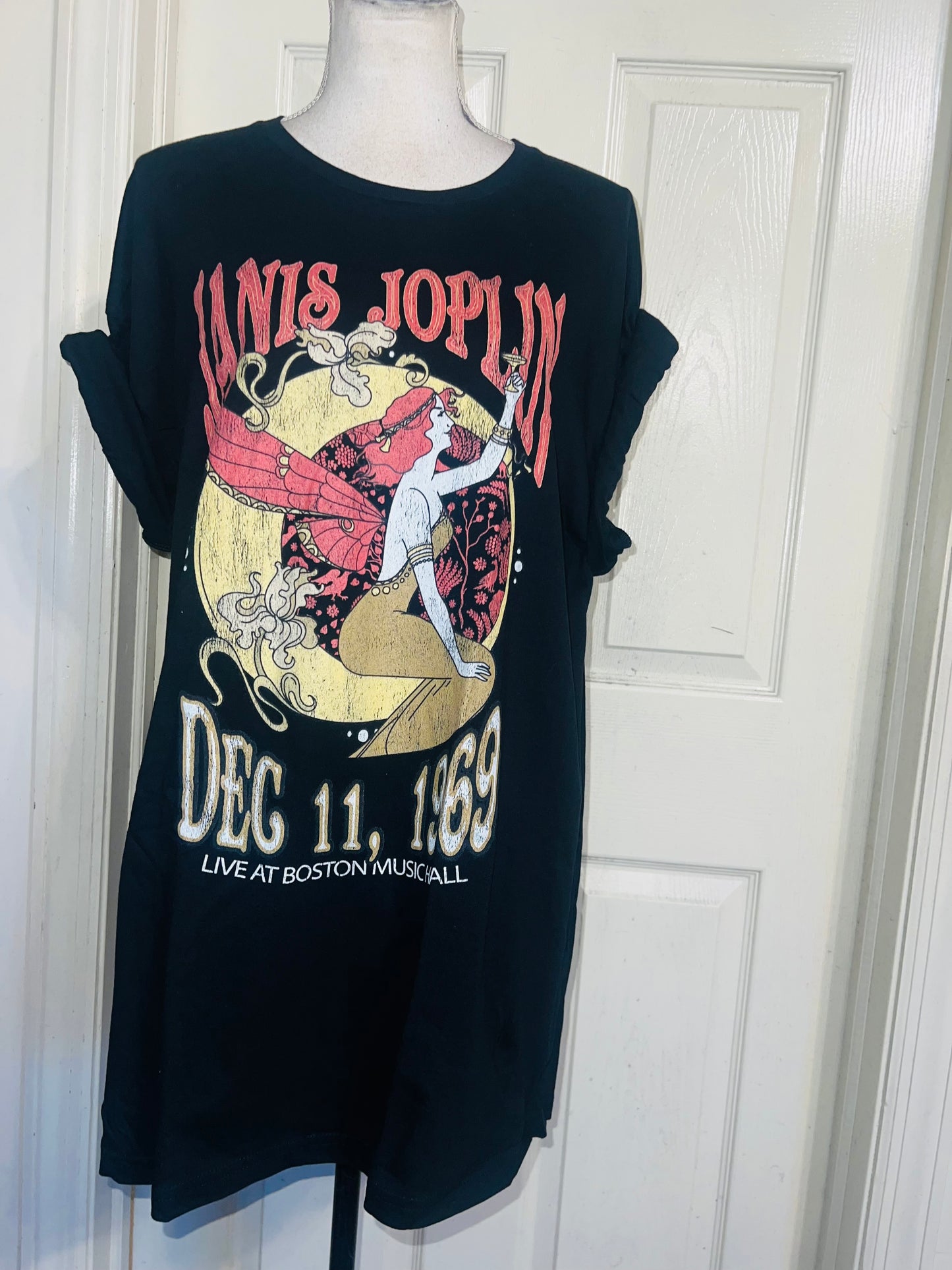 Janis Joplin Oversized Distressed Tee